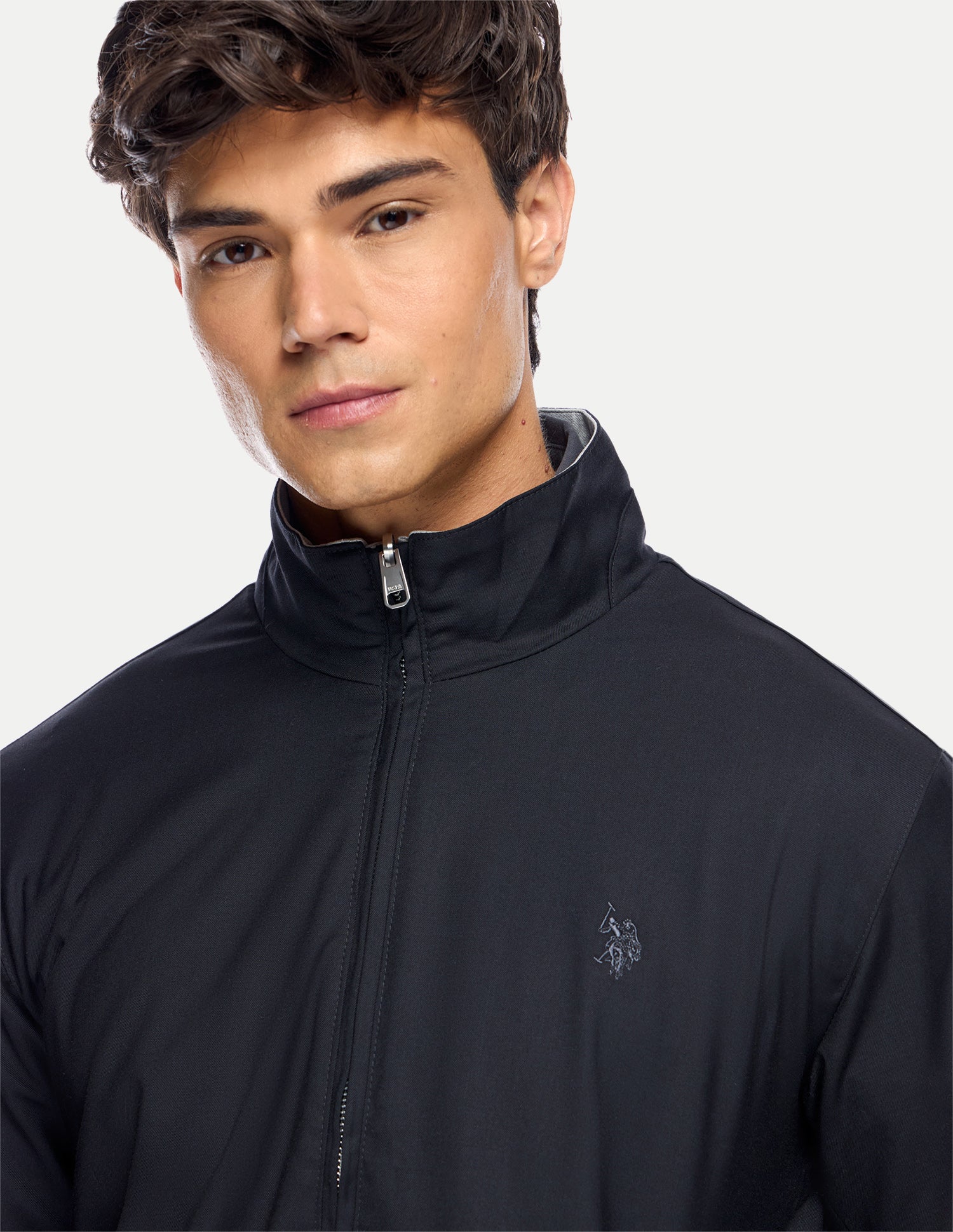 Solid Regular Fit Reversible Jacket Navy - U.S. Polo Assn. India | Large