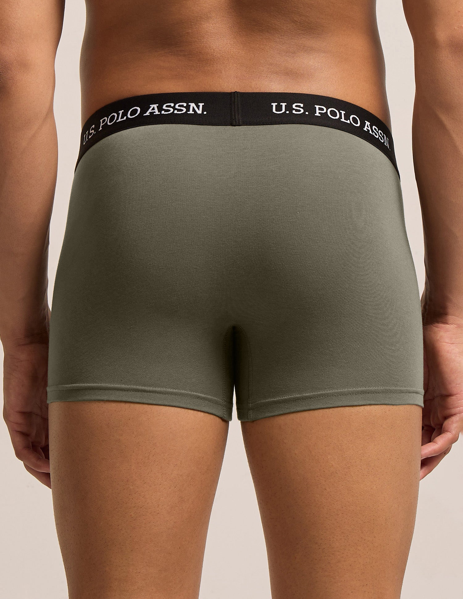 All Day Breathable OET26 Trunks - Pack of 3 Olive|Uspa Black|Olive - U.S. Polo Assn. India | Large