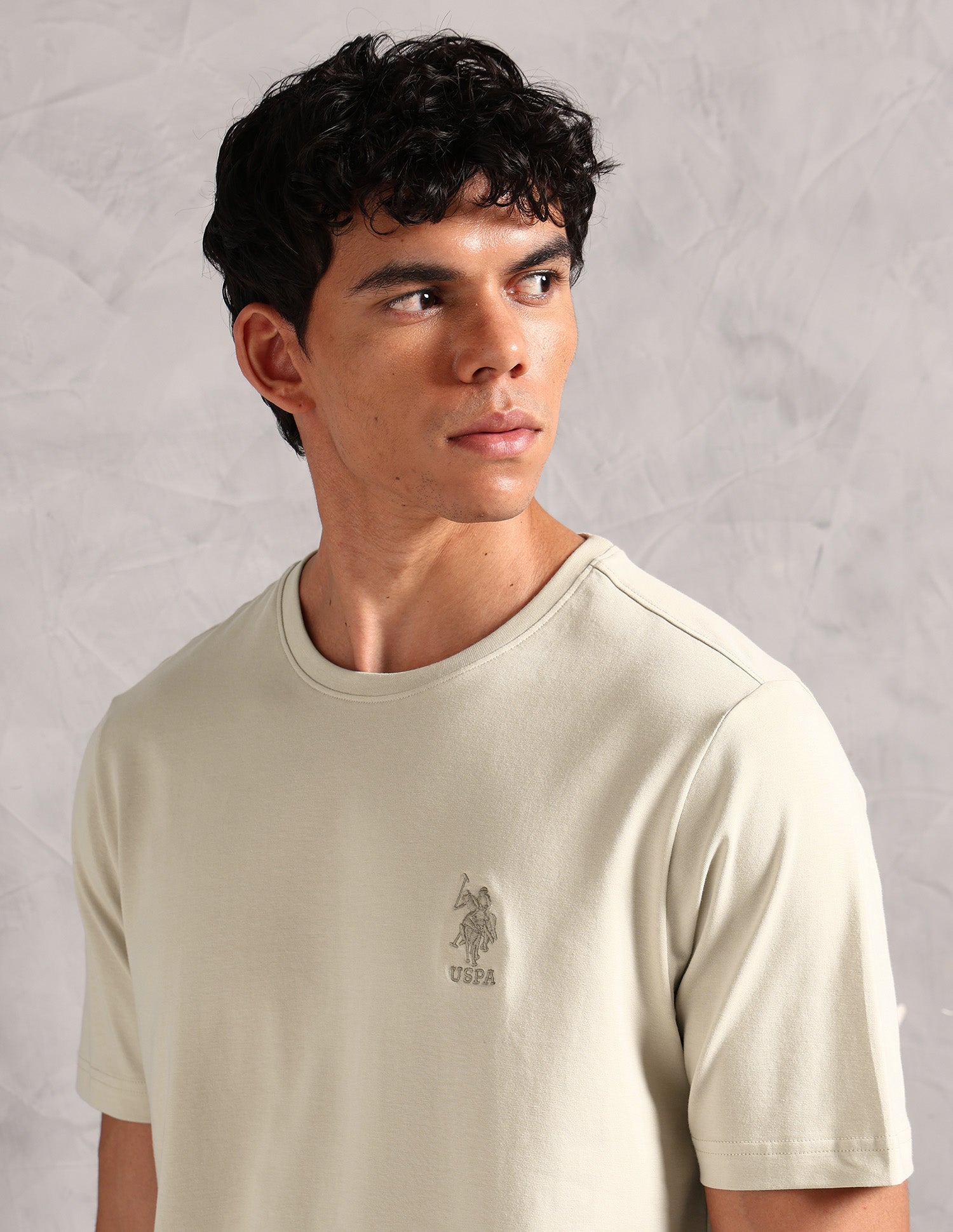 Comfort Fit Pure Cotton OEE12 Lounge T-Shirt - Pack Of 1 Peyote - U.S. POLO ASSN. | Large