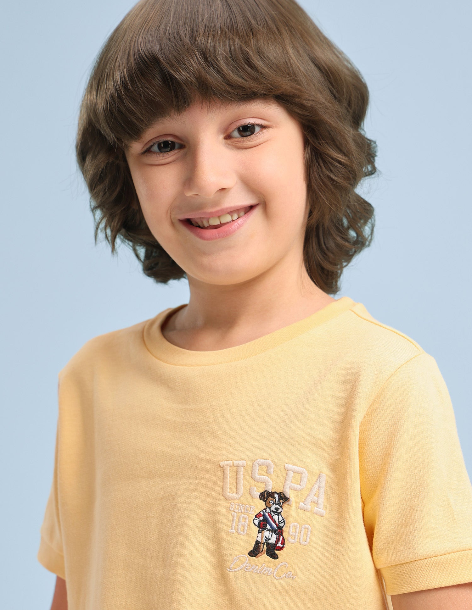 Solid Regular Fit T-Shirt Yellow - U.S. Polo Assn. India | Large