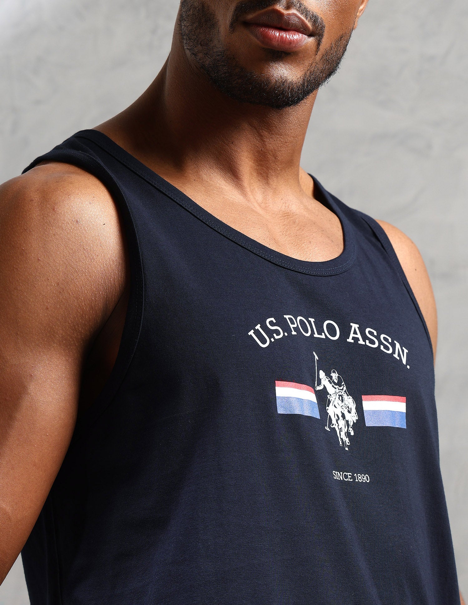 Brand Print Comfort Fit OEV02 Vest - Pack Of 1 Navy - U.S. POLO ASSN. | Large