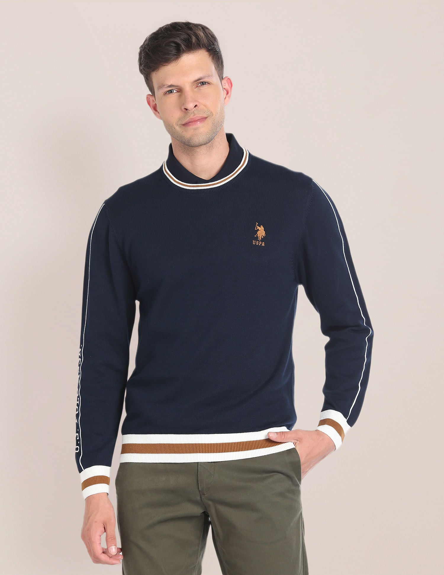 Crew Neck Solid Sweater – U.S. Polo Assn. India