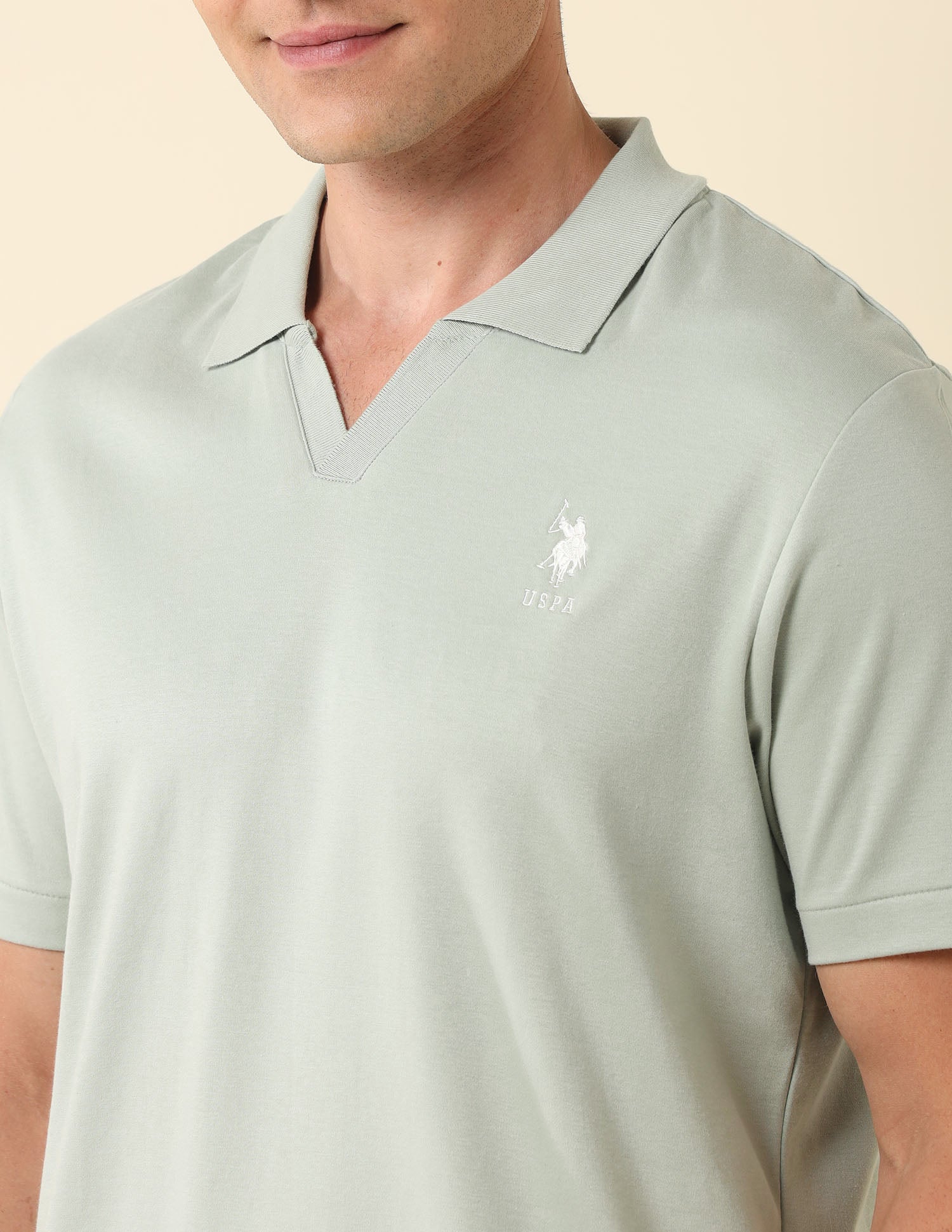 Slim Fit Classic Polo Shirt Light Green - U.S. Polo Assn. India | Large