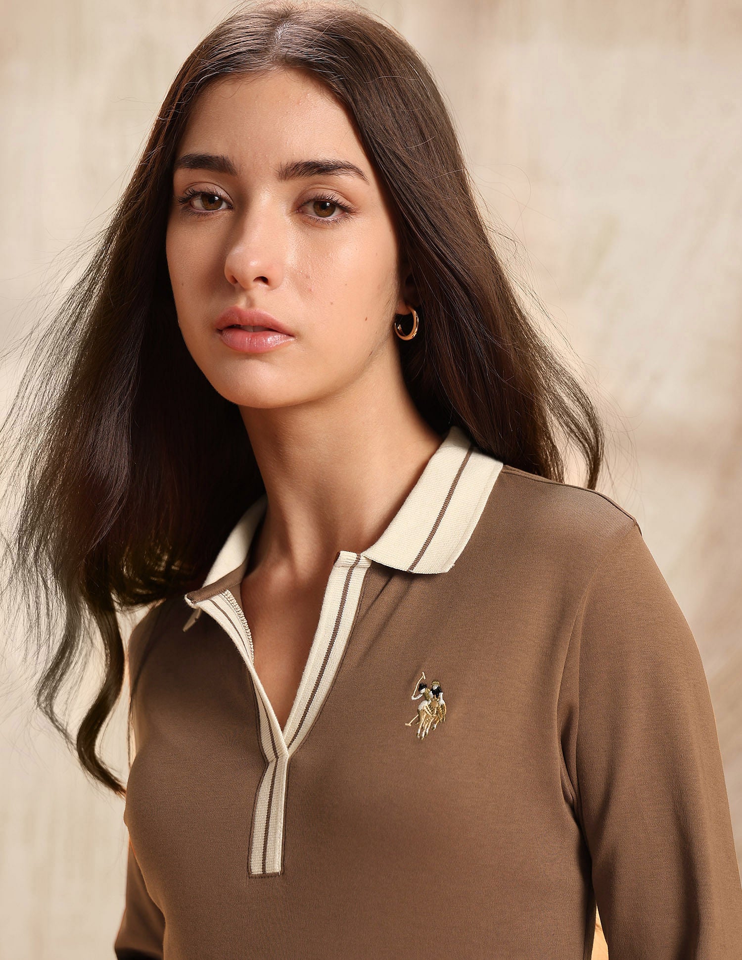 Regular Fit Solid Polo Shirt Brown - U.S. POLO ASSN. | Large