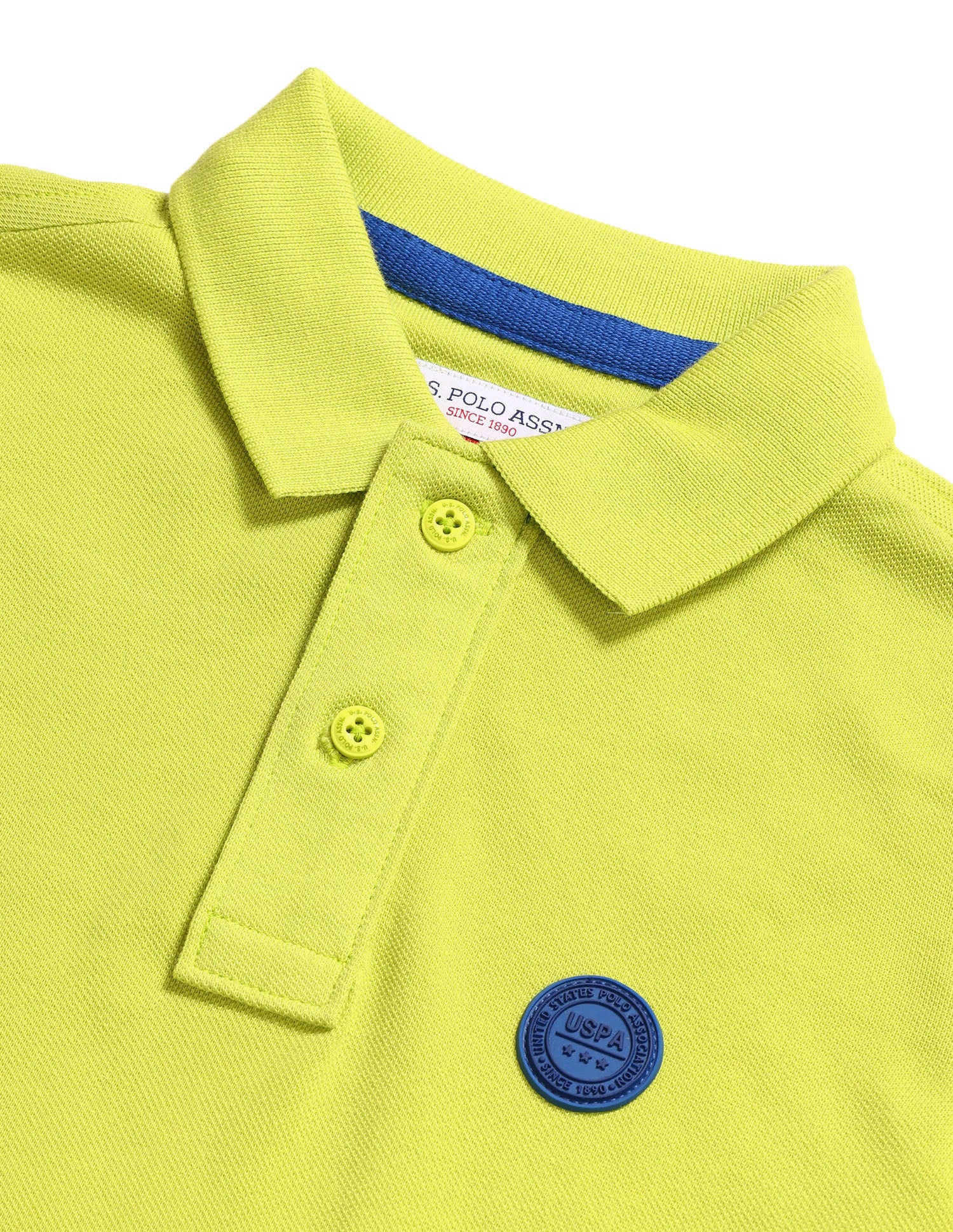 Boys Solid Cotton T-Shirt Green - U.S. POLO ASSN. | Large