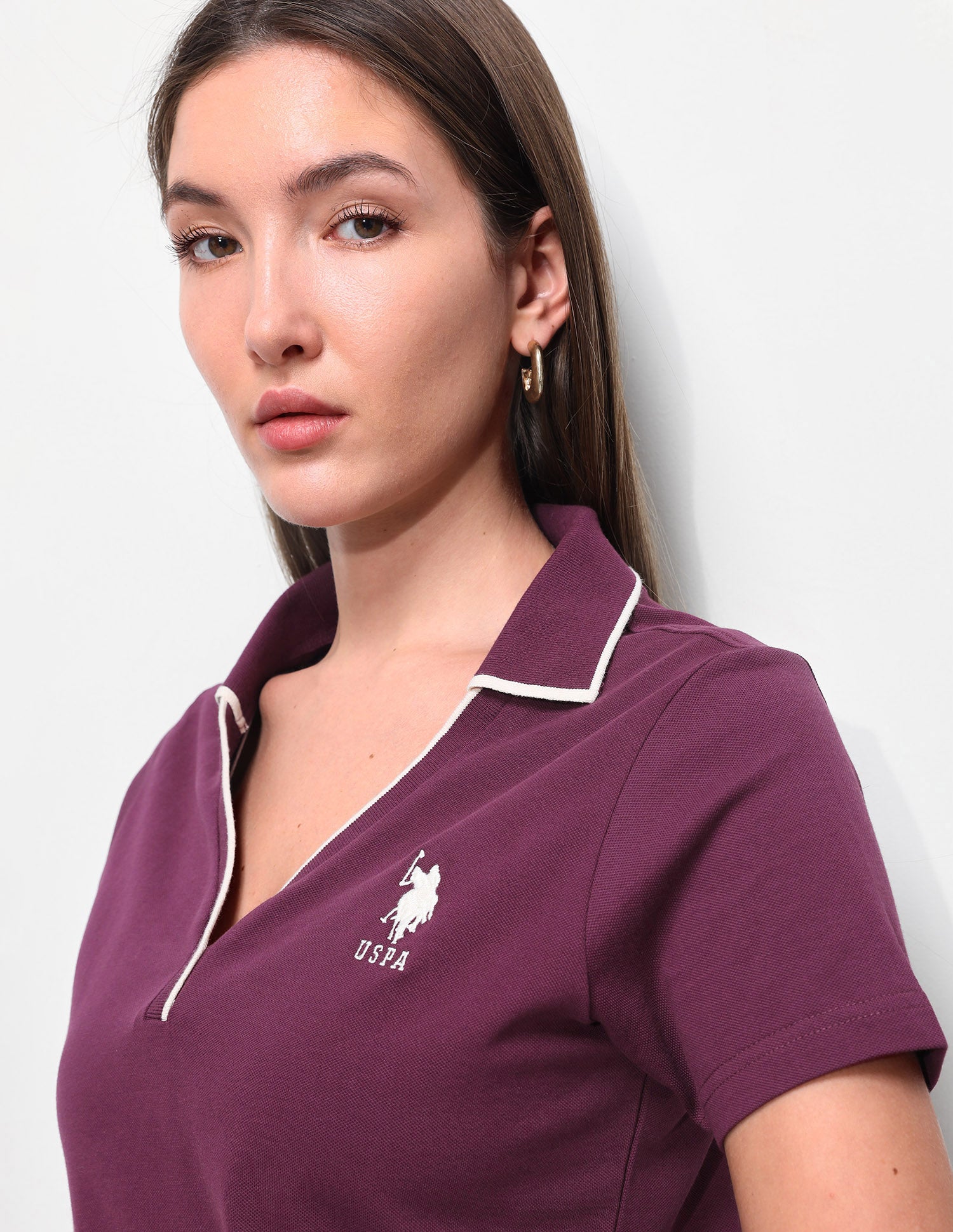 Solid Regular Fit Polo Shirt Wine - U.S. Polo Assn. India | Large