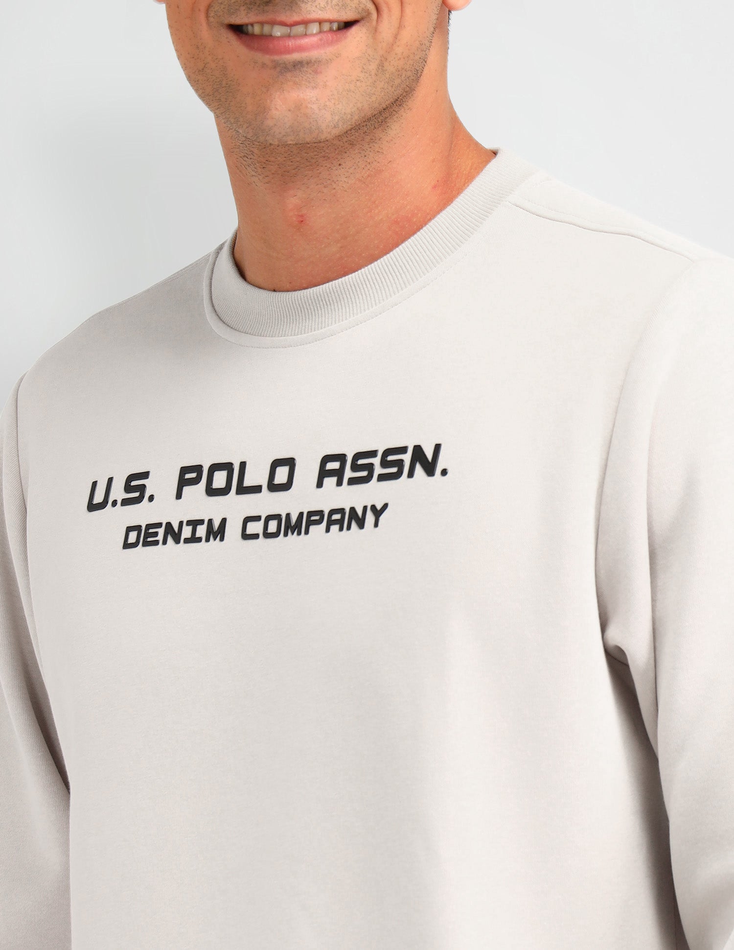 Brand Printed Regular Fit Sweatshirt Purple - U.S. Polo Assn. India | Large