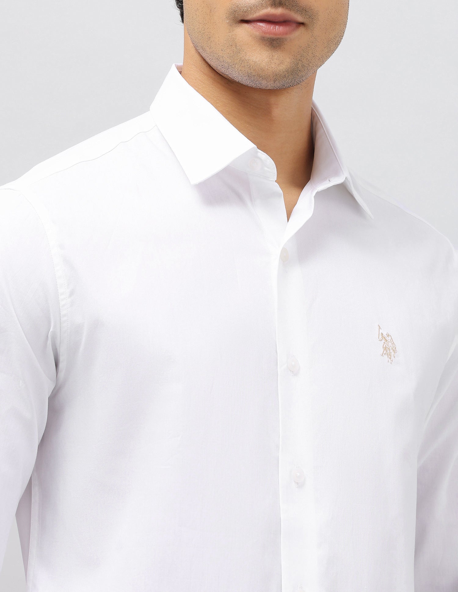 Oxford Pure Cotton Shirt White - U.S. POLO ASSN. | Large