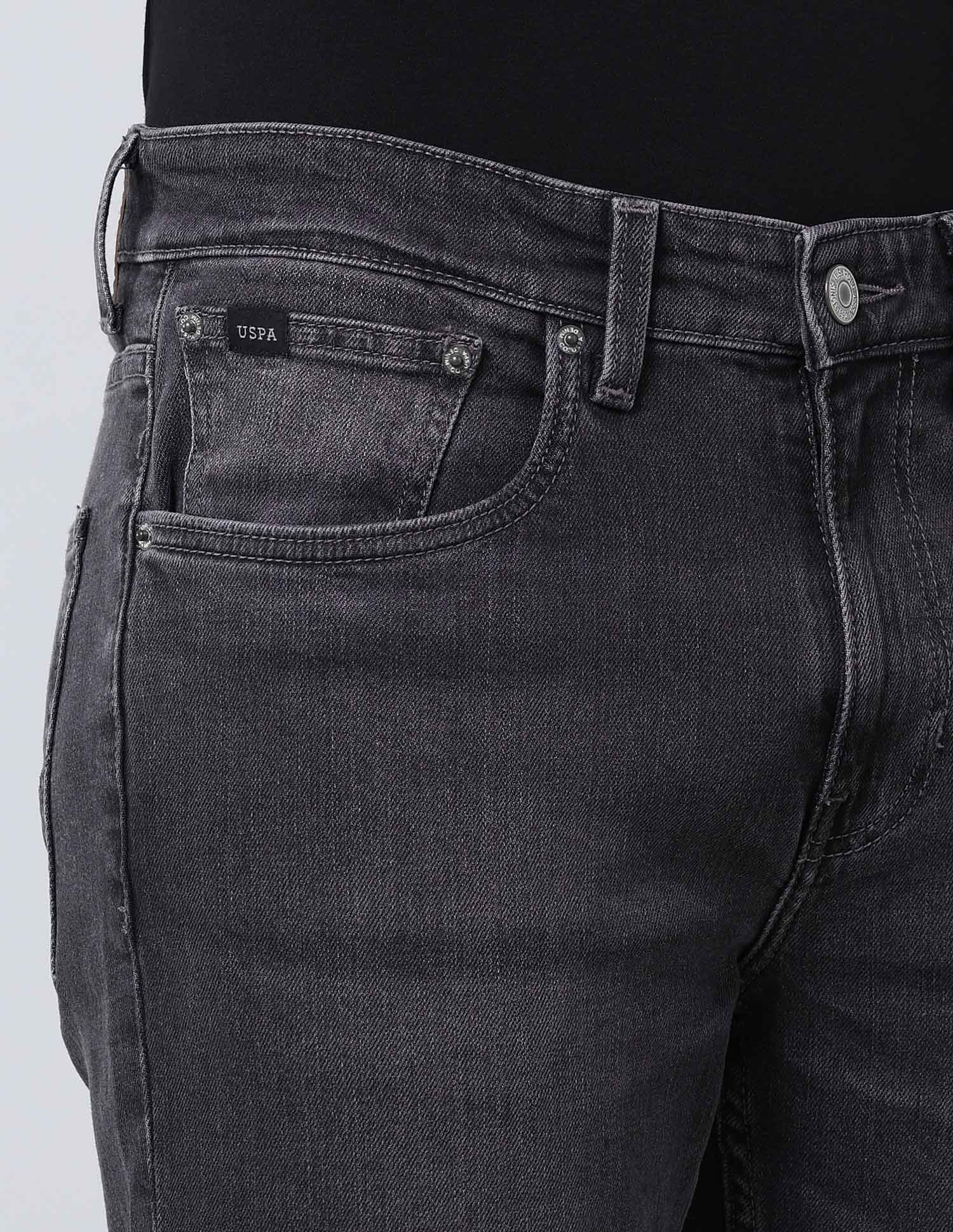 Harold Slim Straight Fit Vintage Jeans Black - U.S. Polo Assn. India | Large