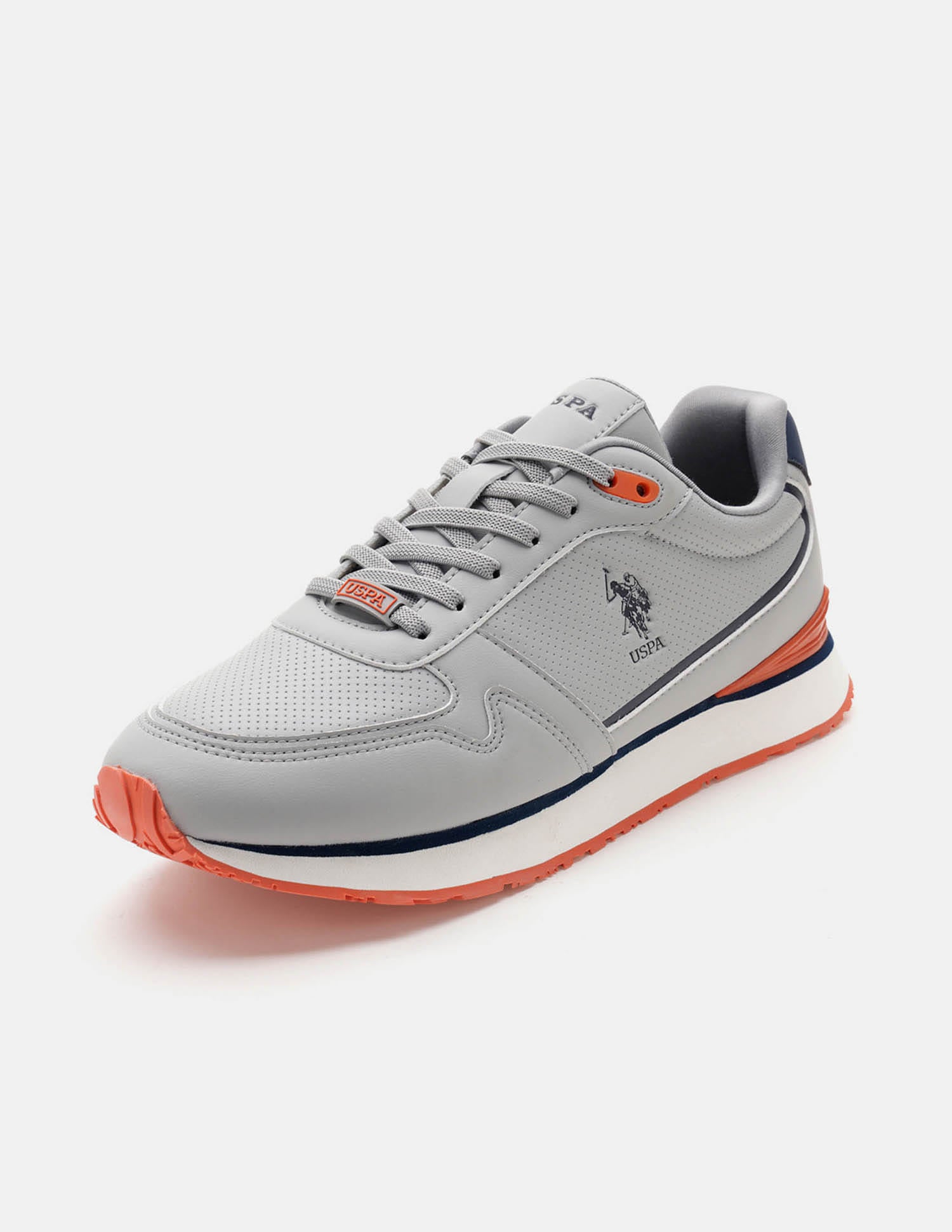Men Lowen 2.0 Colour Blocked Sneakers Grey - U.S. Polo Assn. India | Large