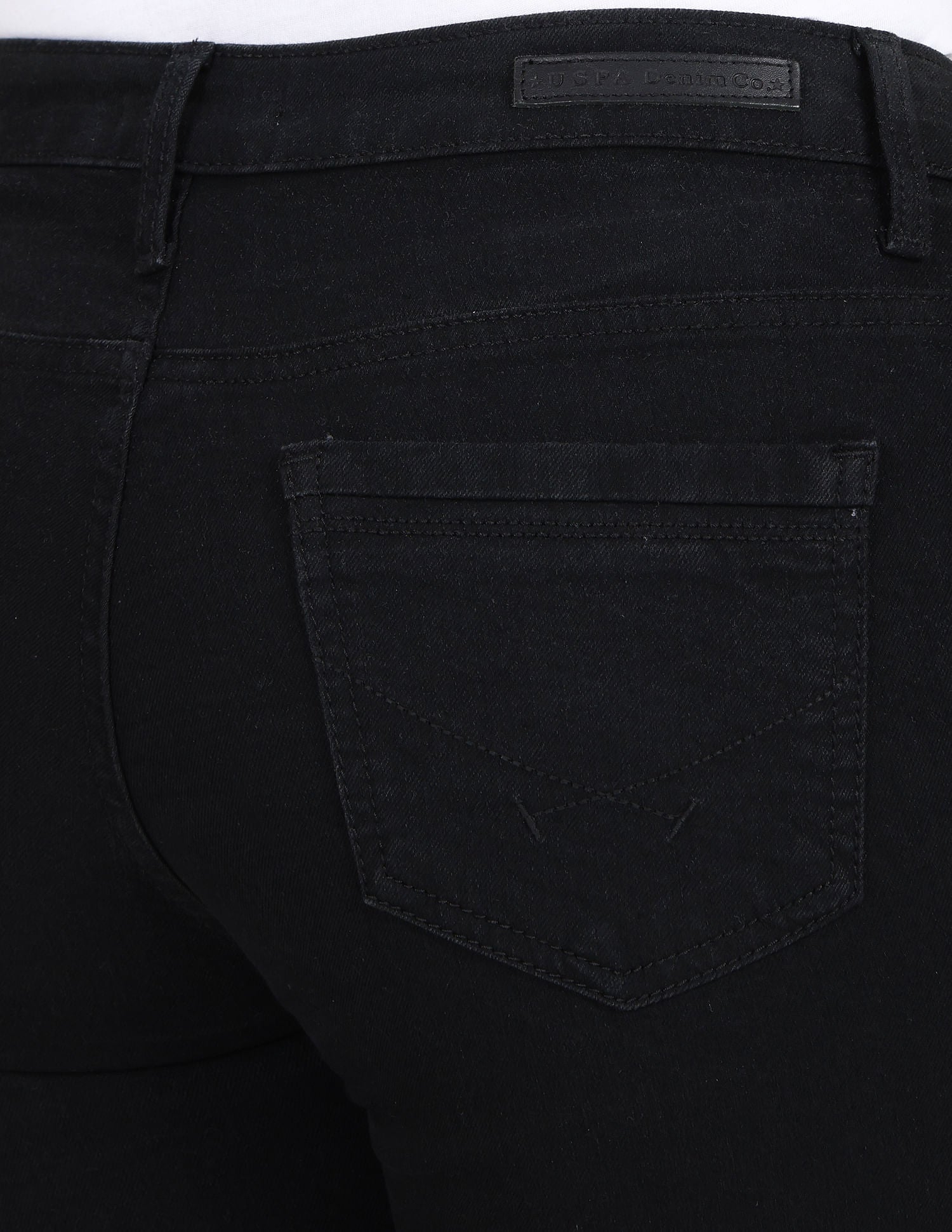 Mid Rise Bootcut Fit Jeans Black - U.S. POLO ASSN. | Large