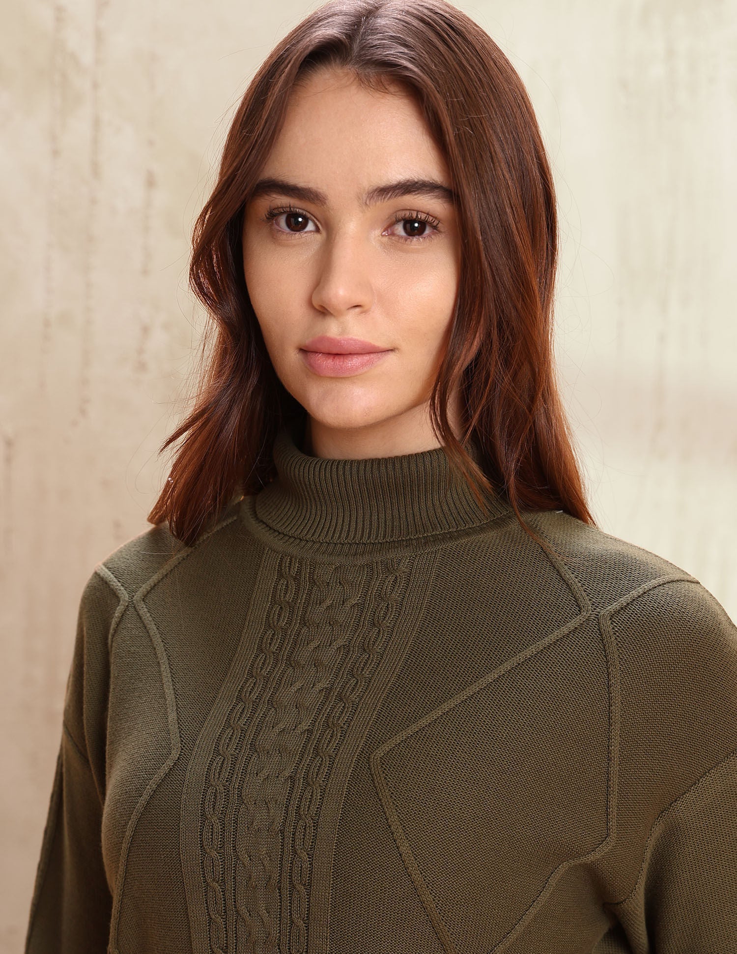 Patterned Knit Regular Fit Sweater Green - U.S. POLO ASSN. | Large