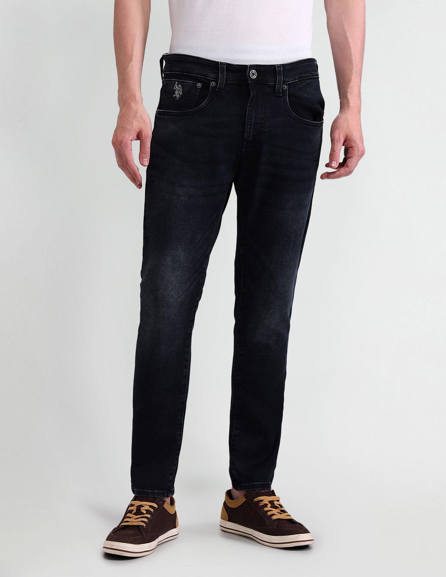 Henry Tapered Blue Jeans Blue - U.S. POLO ASSN. | Large