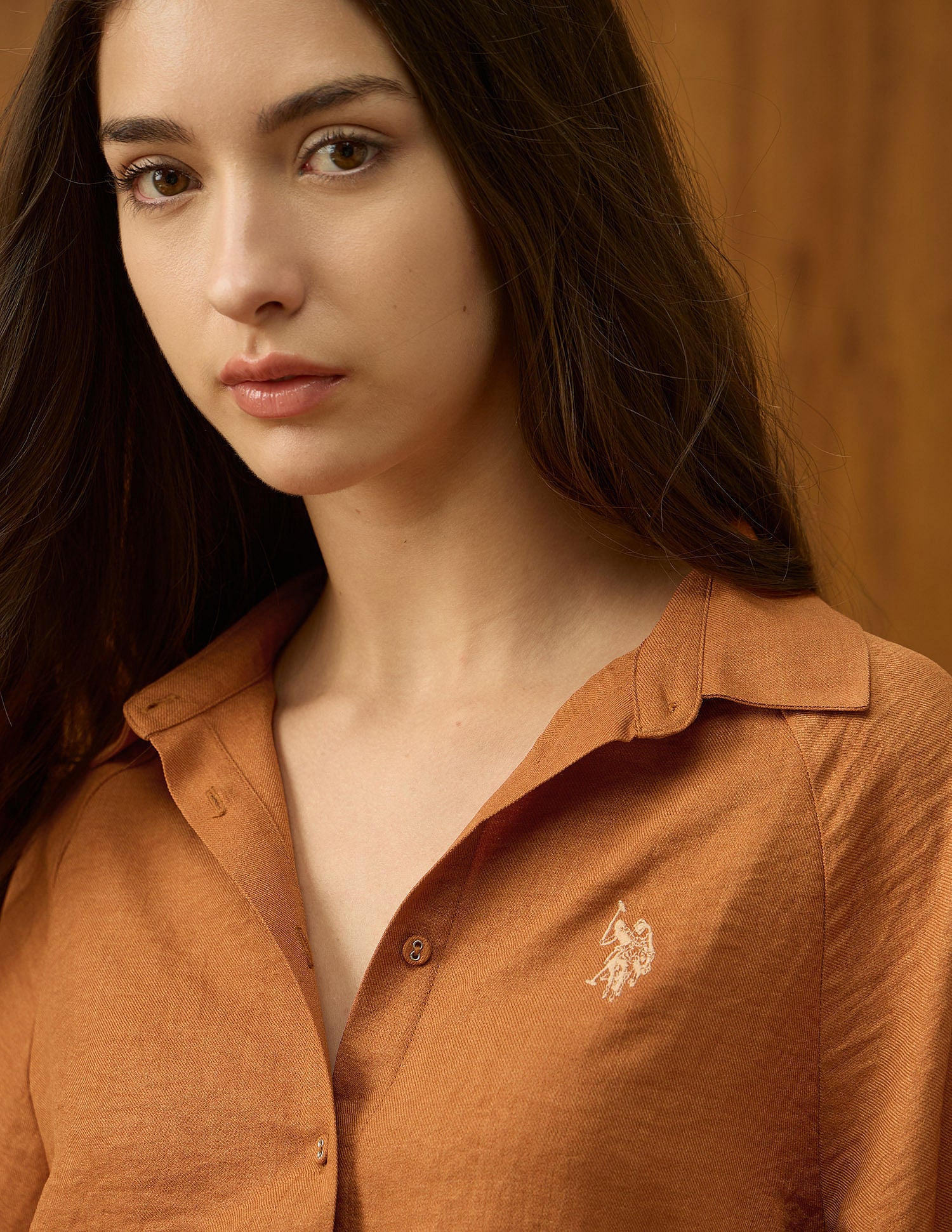 Regular Fit Solid Shirt Rust - U.S. POLO ASSN. | Large