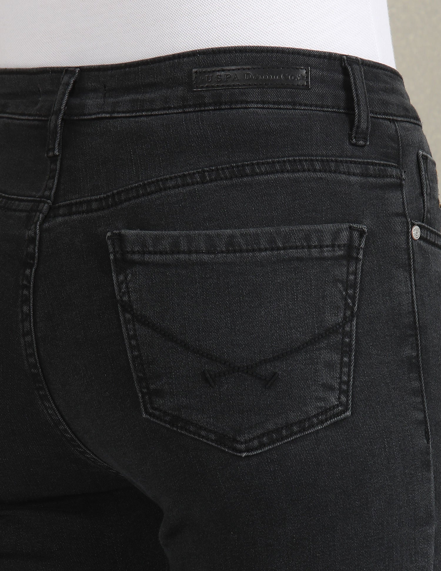 Skinny Fit Twill Jeans Dark Grey - U.S. Polo Assn. India | Large