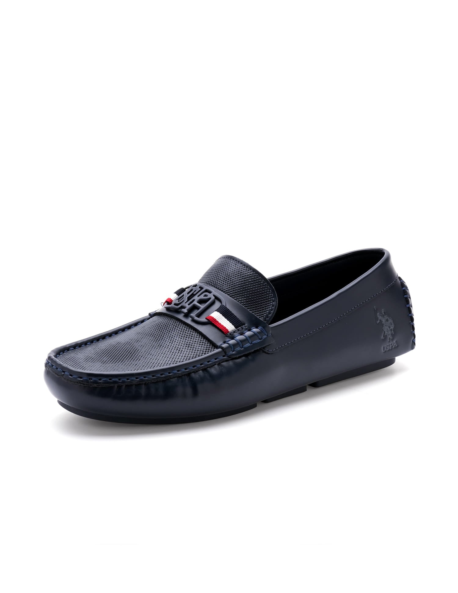 Men Anton Textured Loafer Navy - U.S. Polo Assn. India | Large