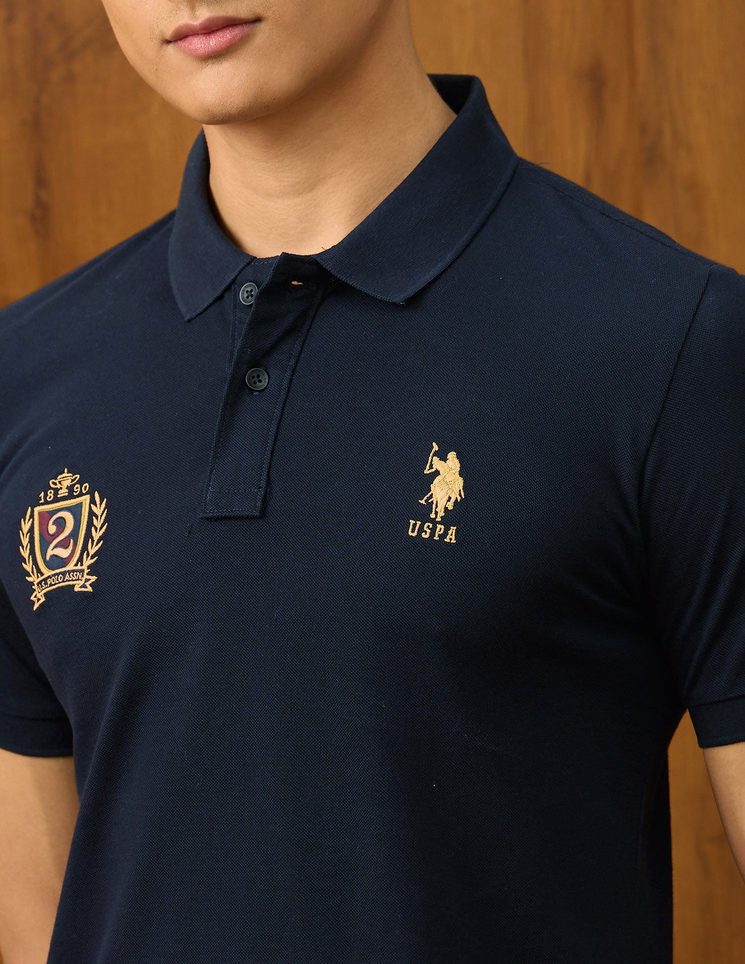 Solid Varsity Polo Shirt Navy - U.S. POLO ASSN. | Large