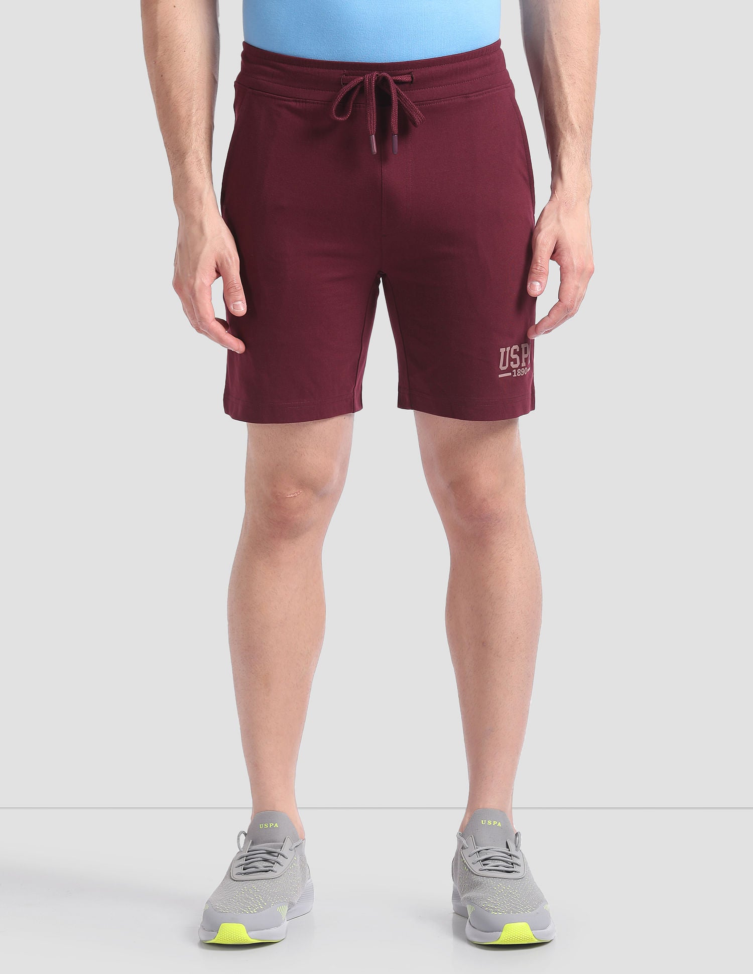 Relaxed Fit Logo IYBF Lounge Shorts - Pack Of 1 Maroon - U.S. POLO ASSN. | Large