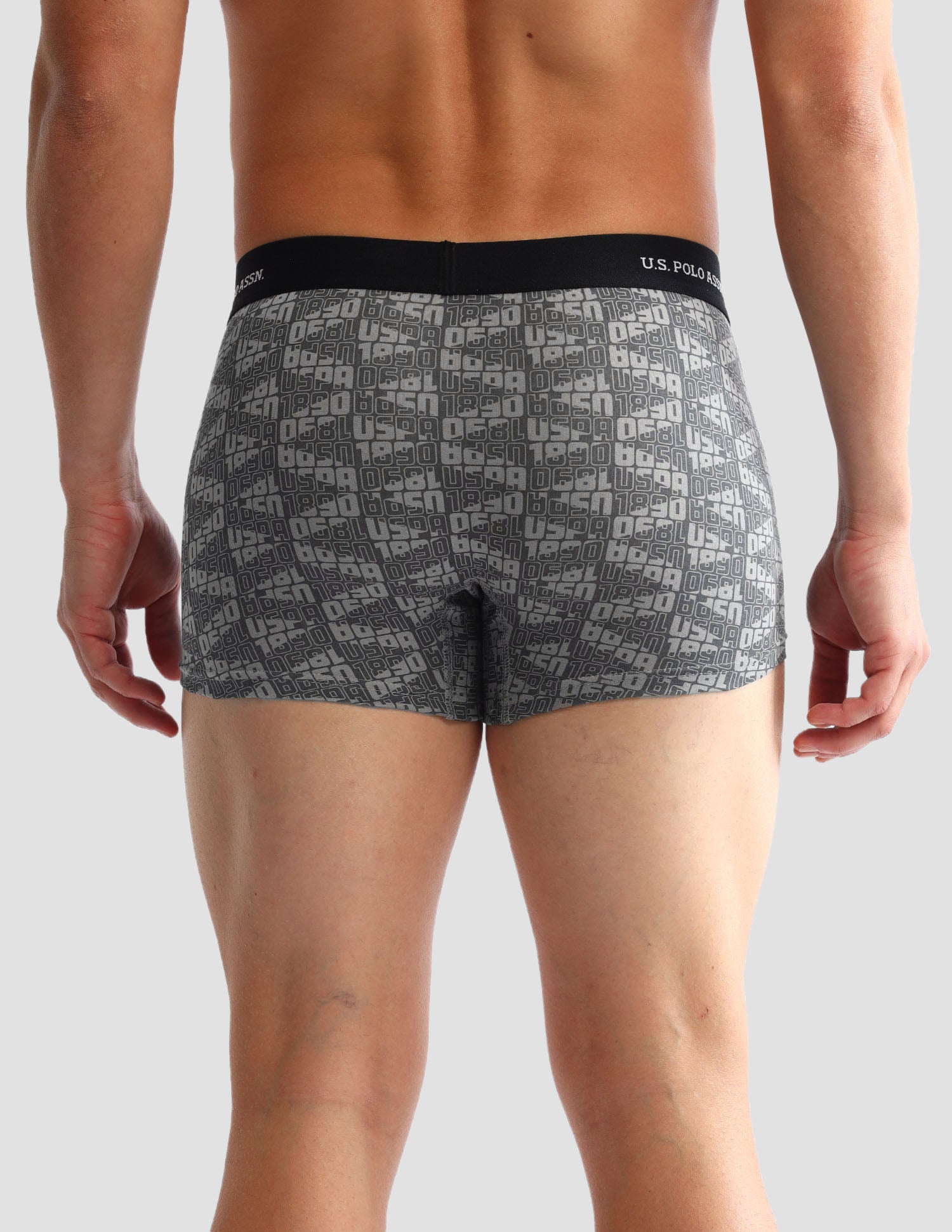 Pack Of 3 Anti-Microbial Underwear Trunks - OET14-NGN-P3 Navy, Iron Gate and Black - U.S. POLO ASSN. | Large