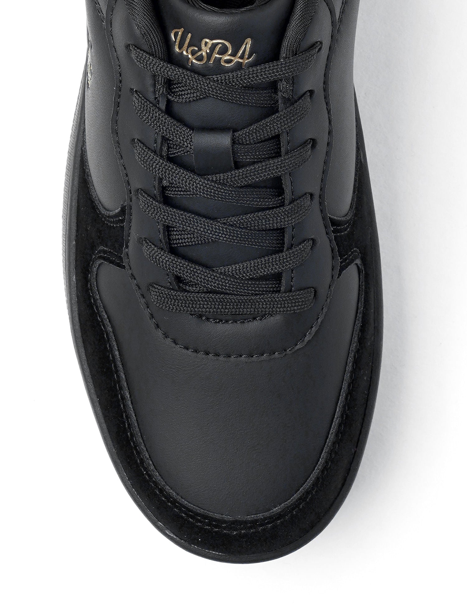 Women Textured Ingrid Sneakers Black - U.S. POLO ASSN. | Large