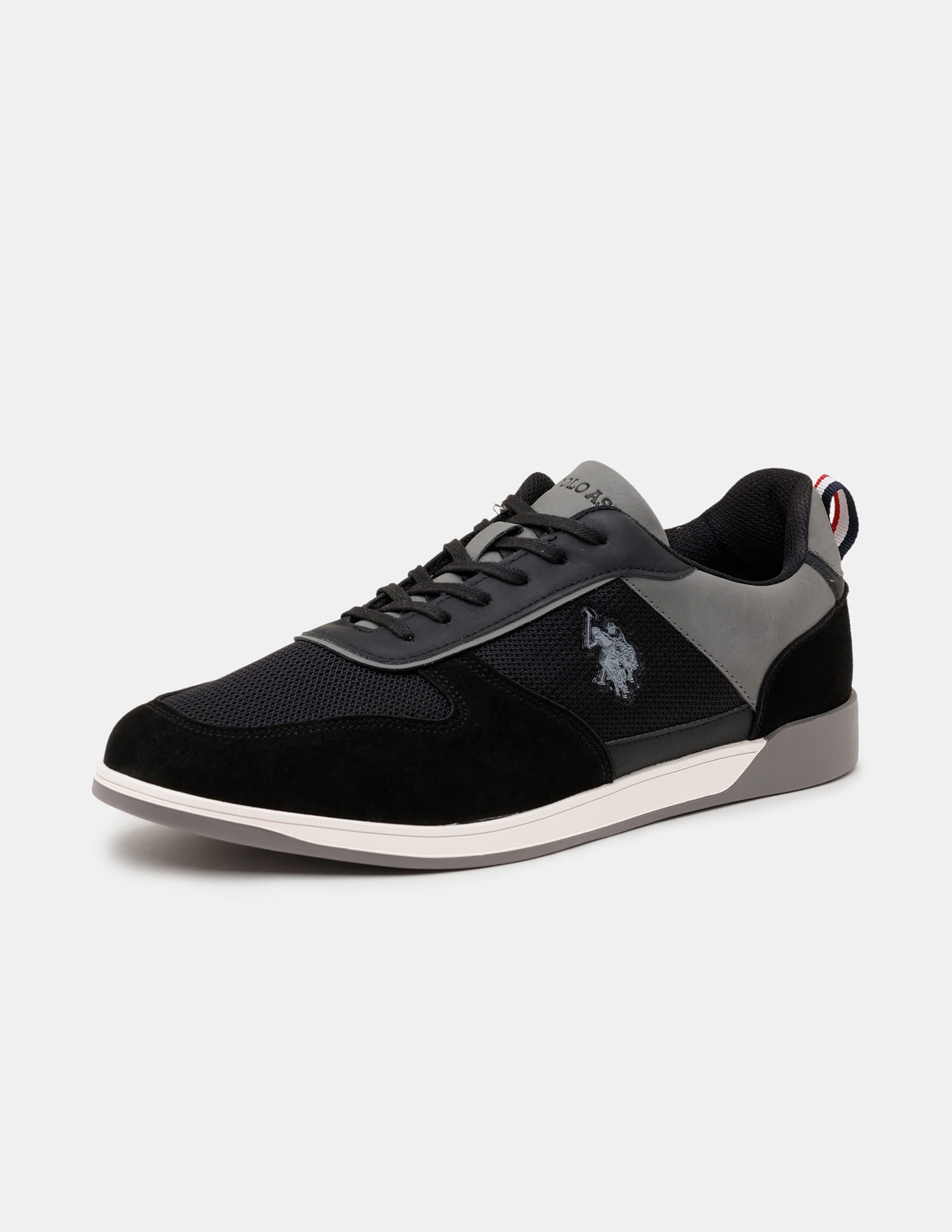 Men Ignacio Colourblocked Smart Sneakers Black - U.S. Polo Assn. India | Large