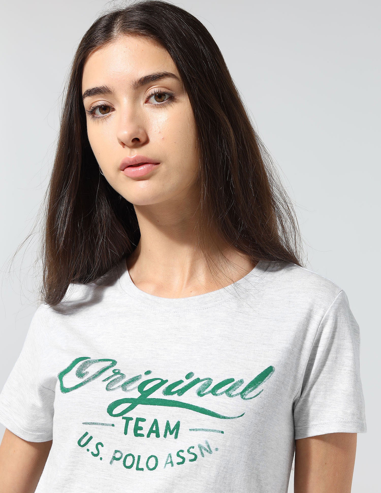 Regular Fit Brand Printed Lounge T-Shirt Light Grey - U.S. POLO ASSN. | Large