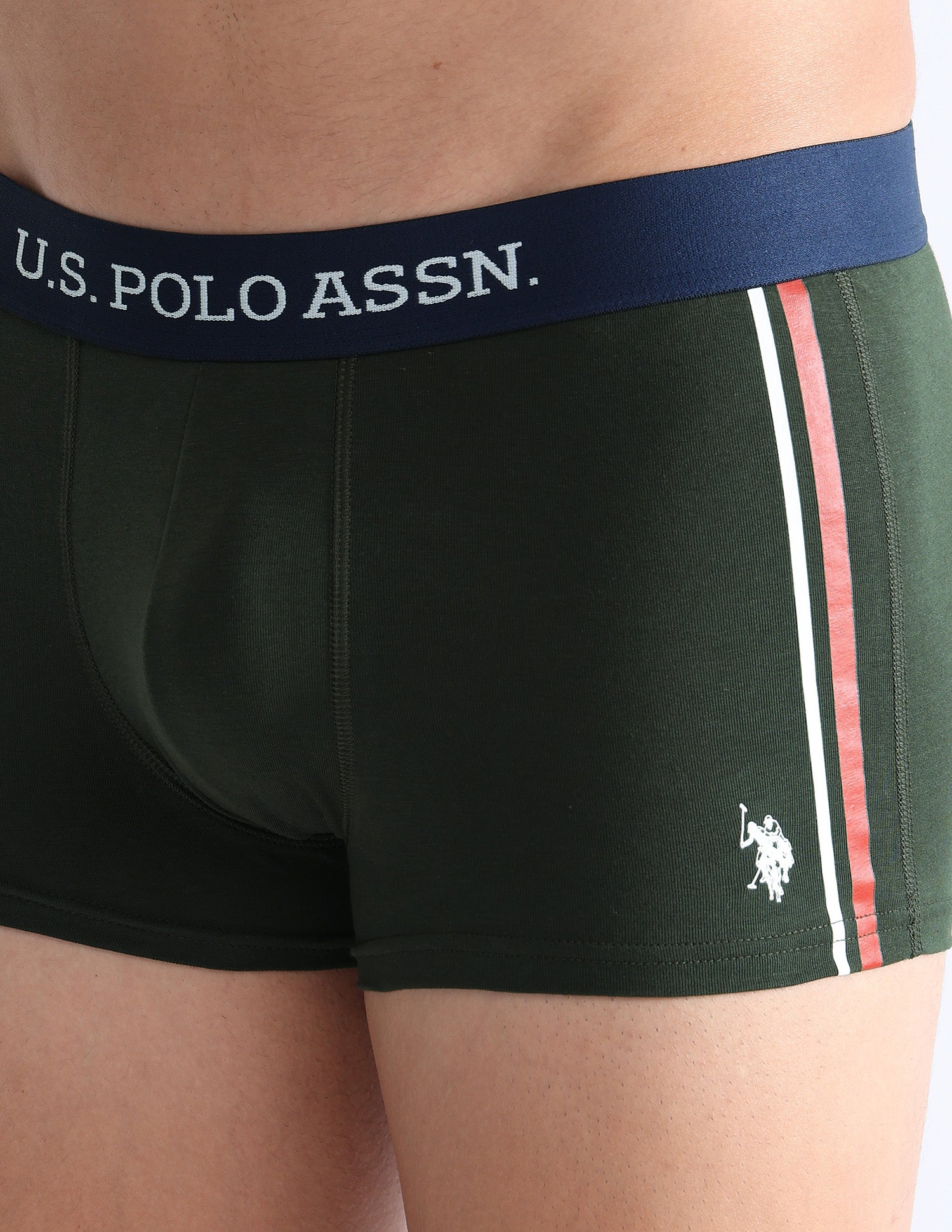 Solid Super Soft ET001 Trunks - Pack Of 1 Olive - U.S. POLO ASSN. | Large