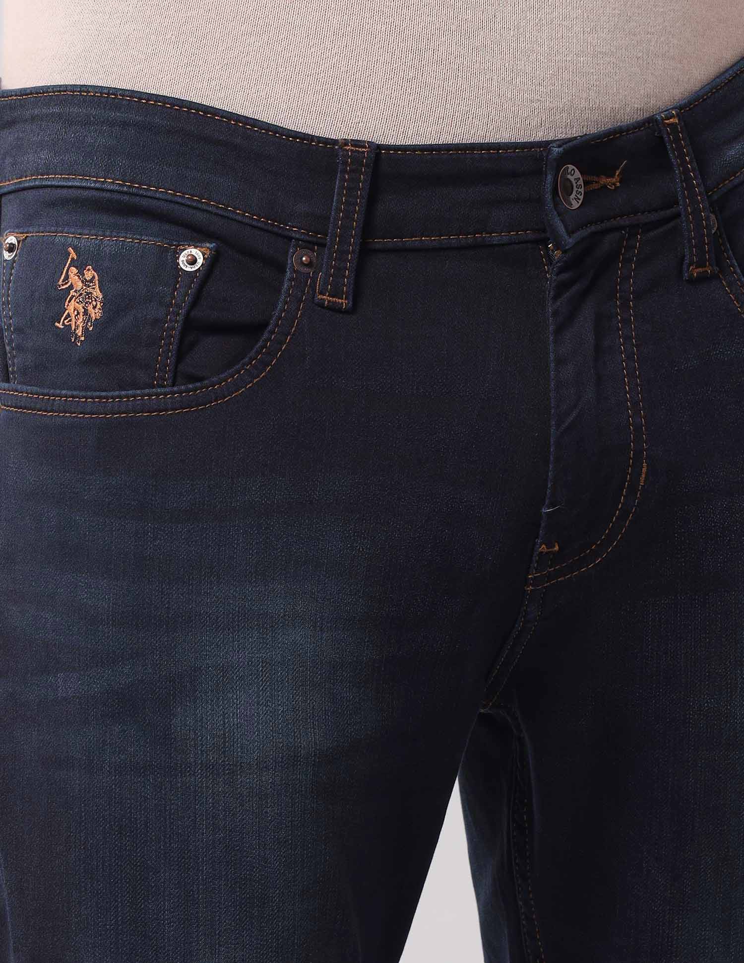 Henry Tapered Fit Blue Jeans Dark Wash - U.S. Polo Assn. India | Large