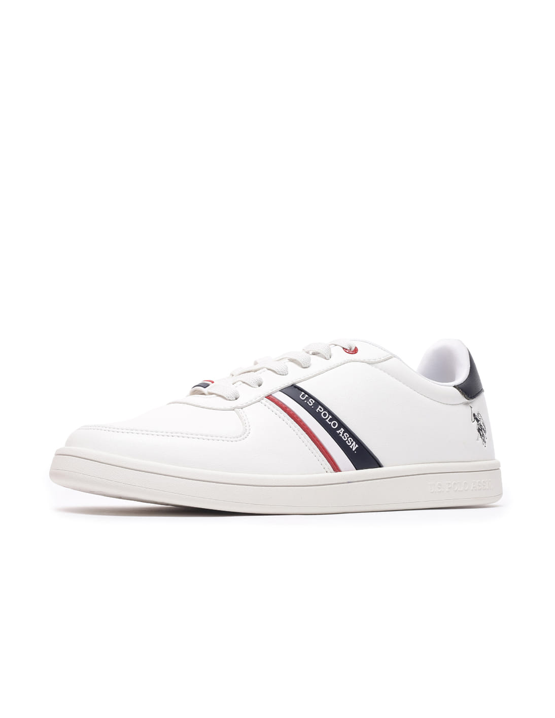Men Brand Stripe Alco Sneakers White - U.S. Polo Assn. India | Large