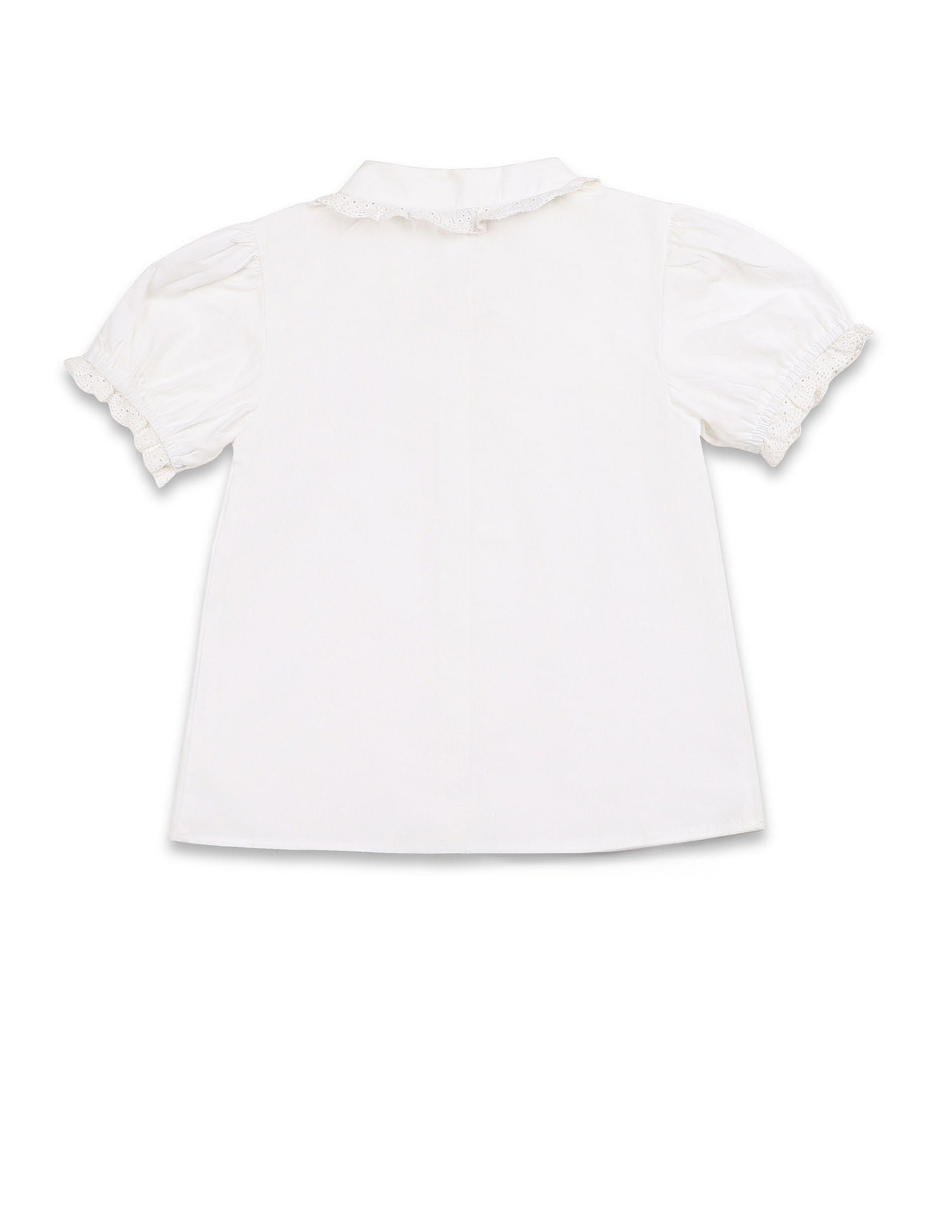 Girls Schiffli Top White - U.S. POLO ASSN. | Large