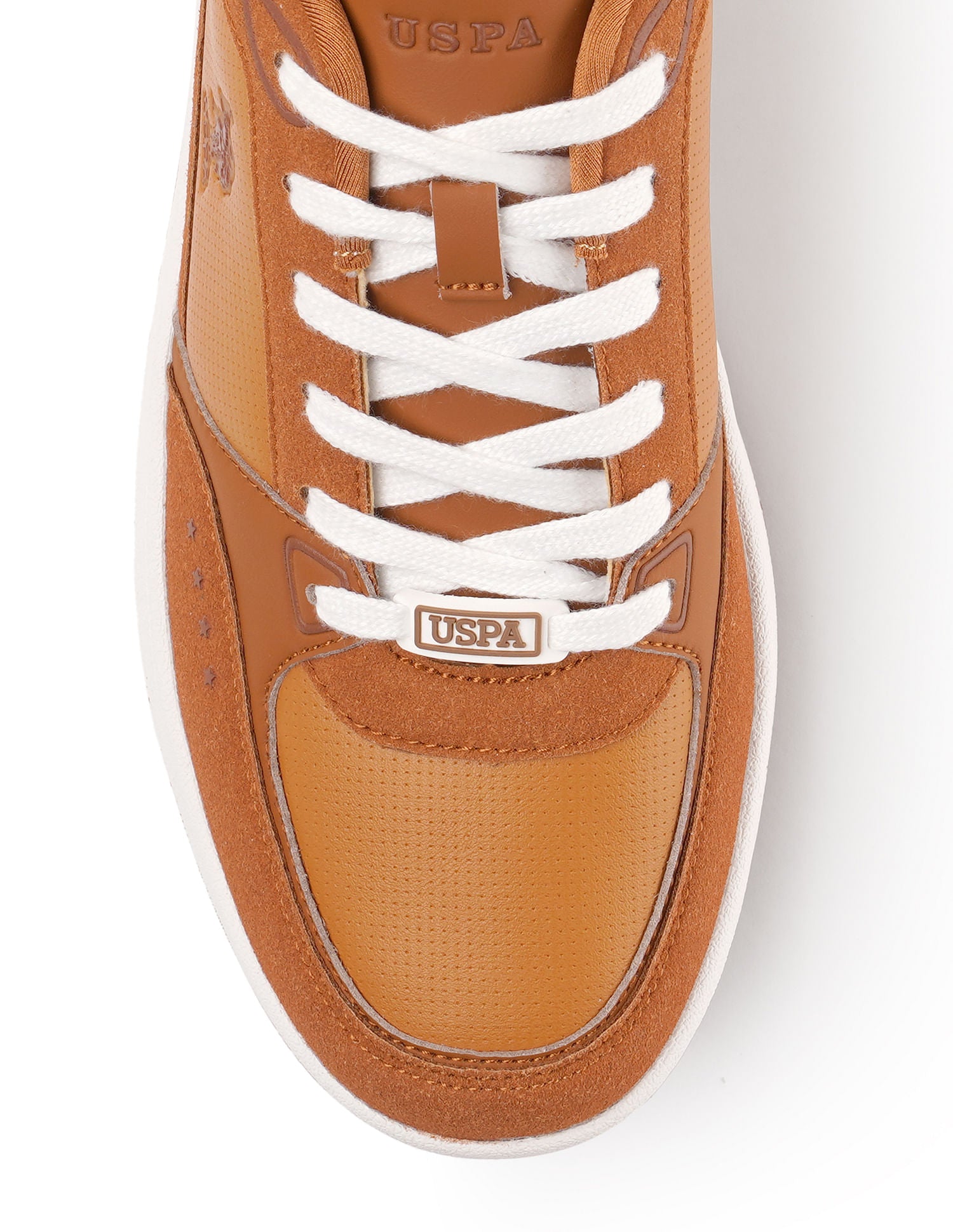 Men Landwin Tan Retro Court Sneakers Tan - U.S. POLO ASSN. | Large