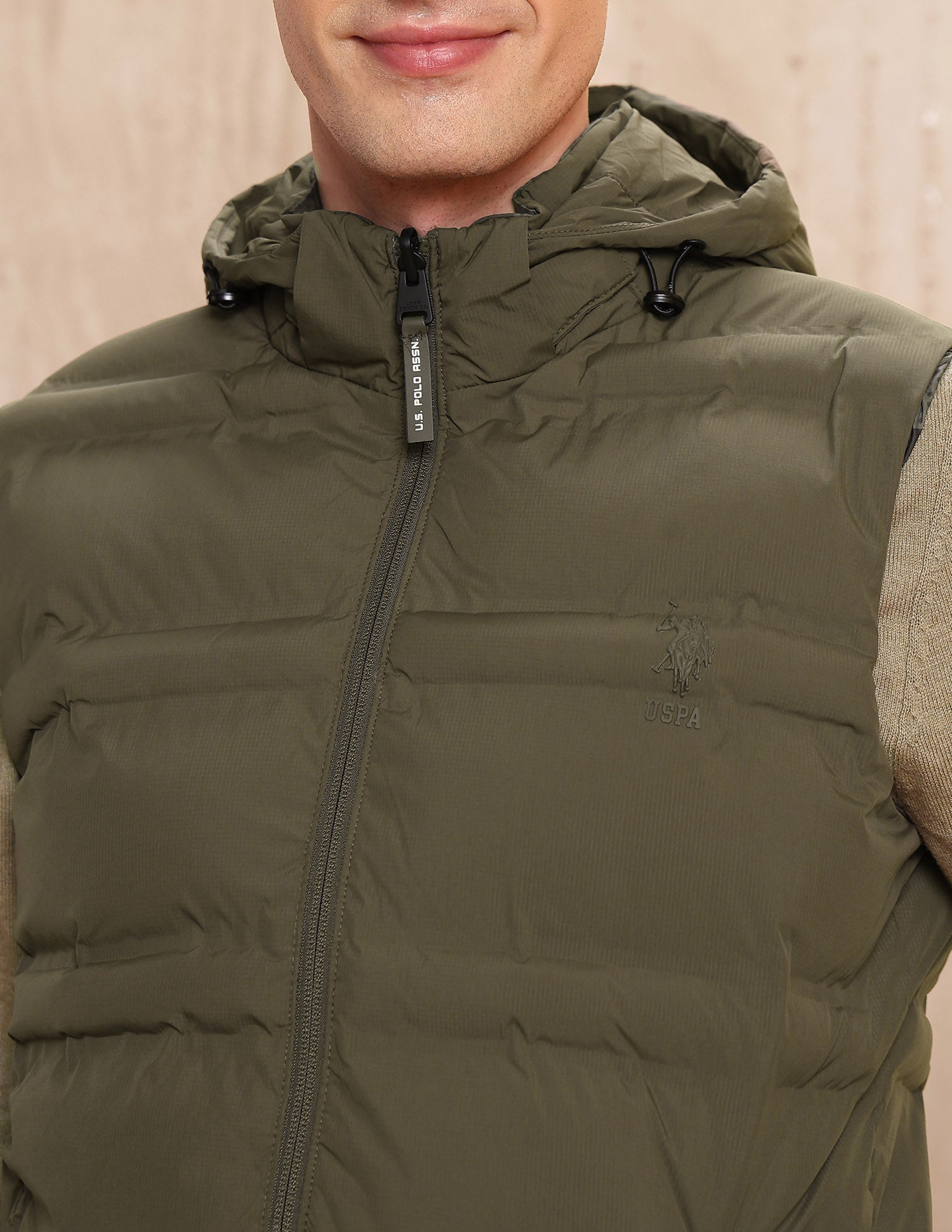 Reversible Legend Of Horseshoe Regular Fit Jacket Olive - U.S. Polo Assn. India | Large