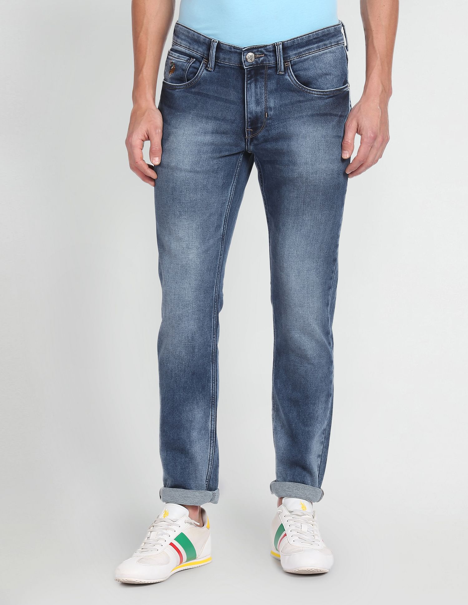 Slim Tapered Fit Stone Wash Jeans – U.S. Polo Assn. India