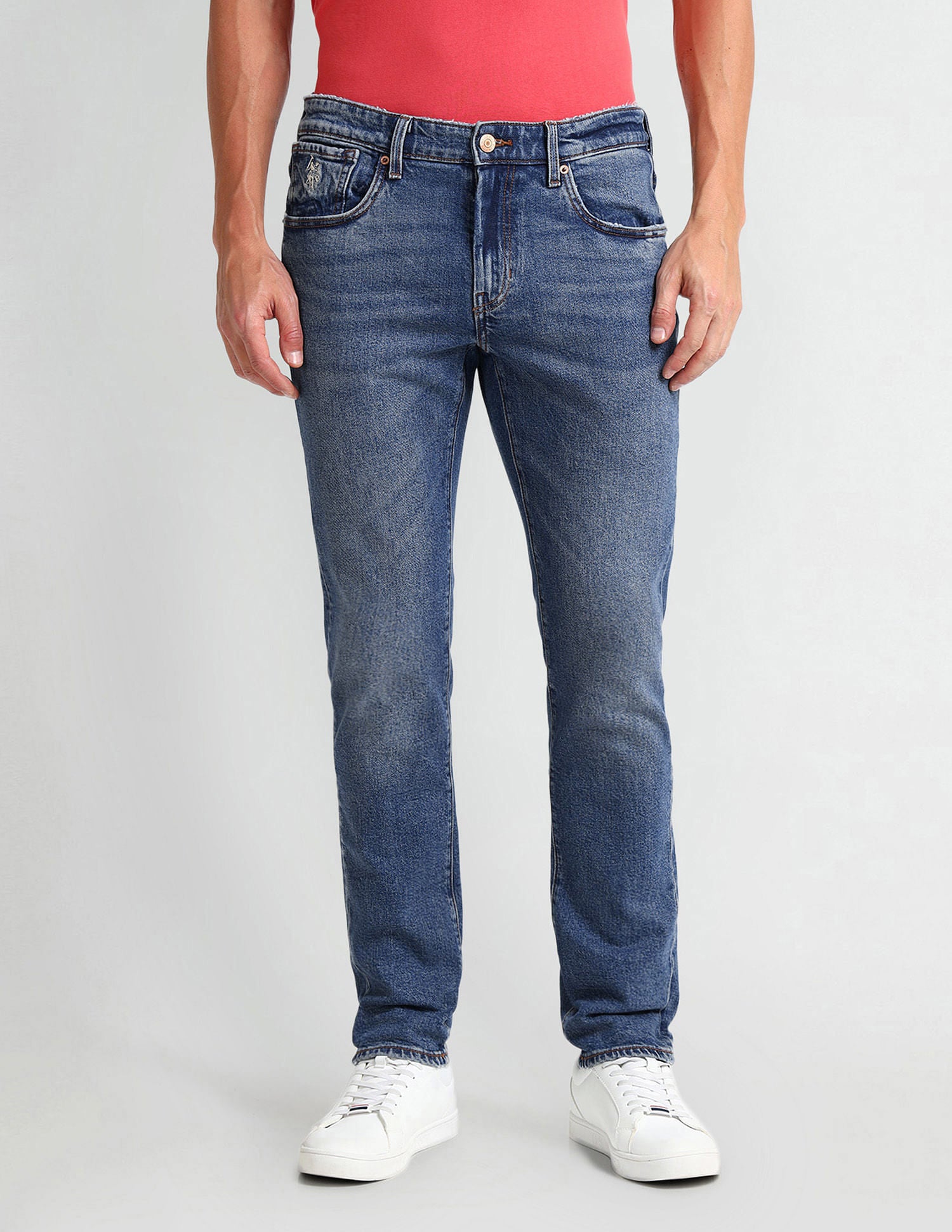 Brandon Slim Fit Blue Jeans Blue - U.S. Polo Assn. India | Large