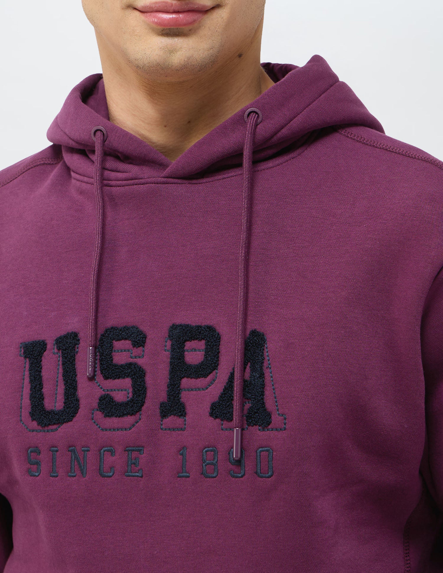 Brand Embroidered Regular Fit Sweatshirt Violet - U.S. POLO ASSN. | Large