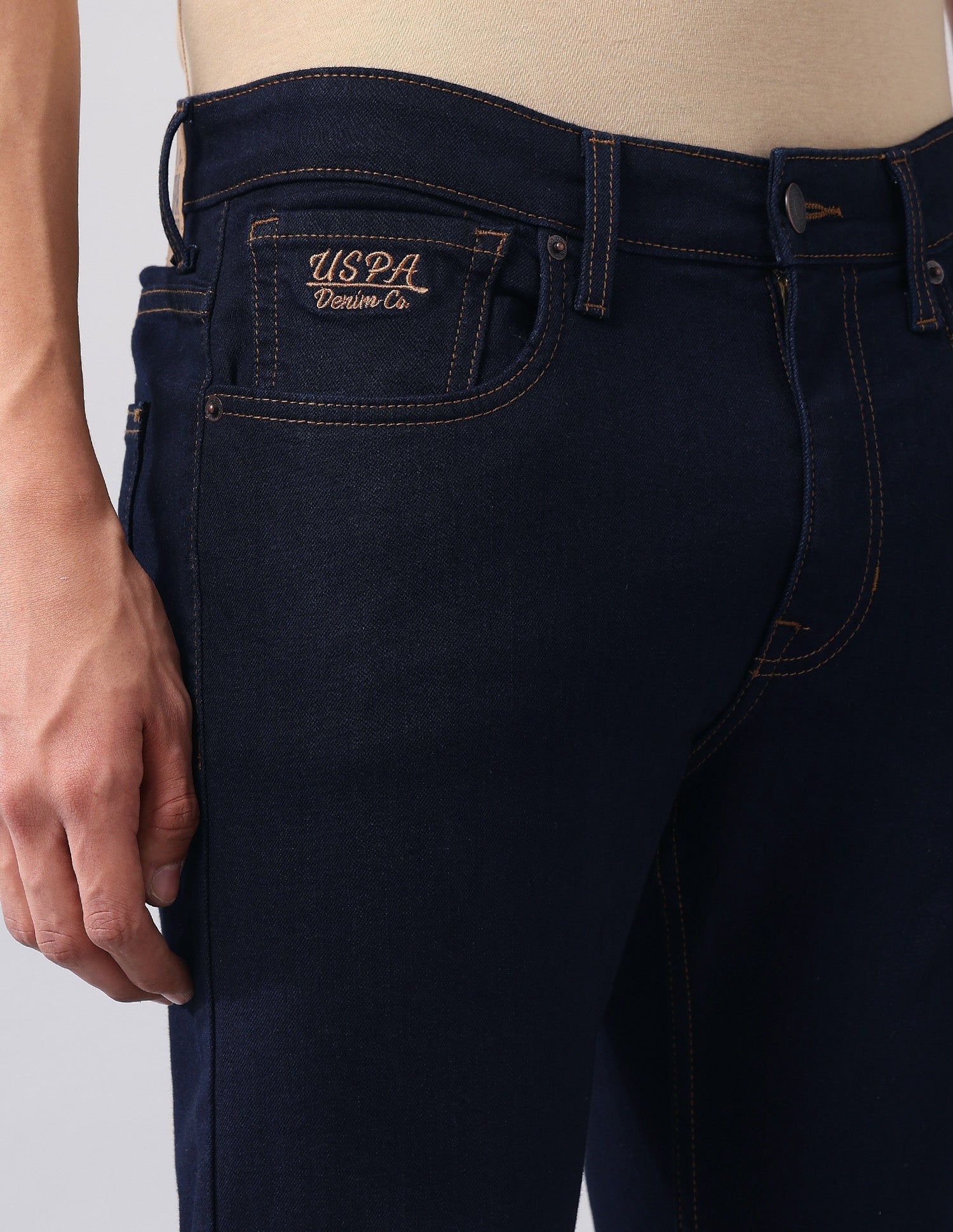 Henry Tapered Fit Blue Jeans Dark Blue - U.S. Polo Assn. India | Large