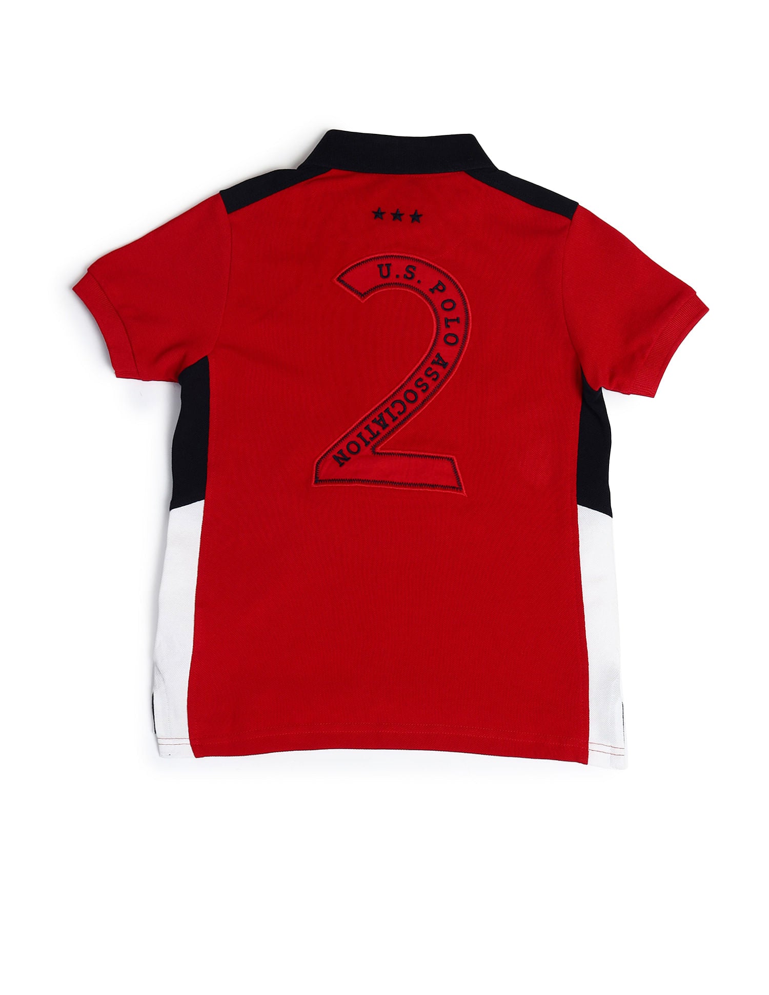 Boys Cotton Printed Polo Shirt Red - U.S. Polo Assn. India | Large
