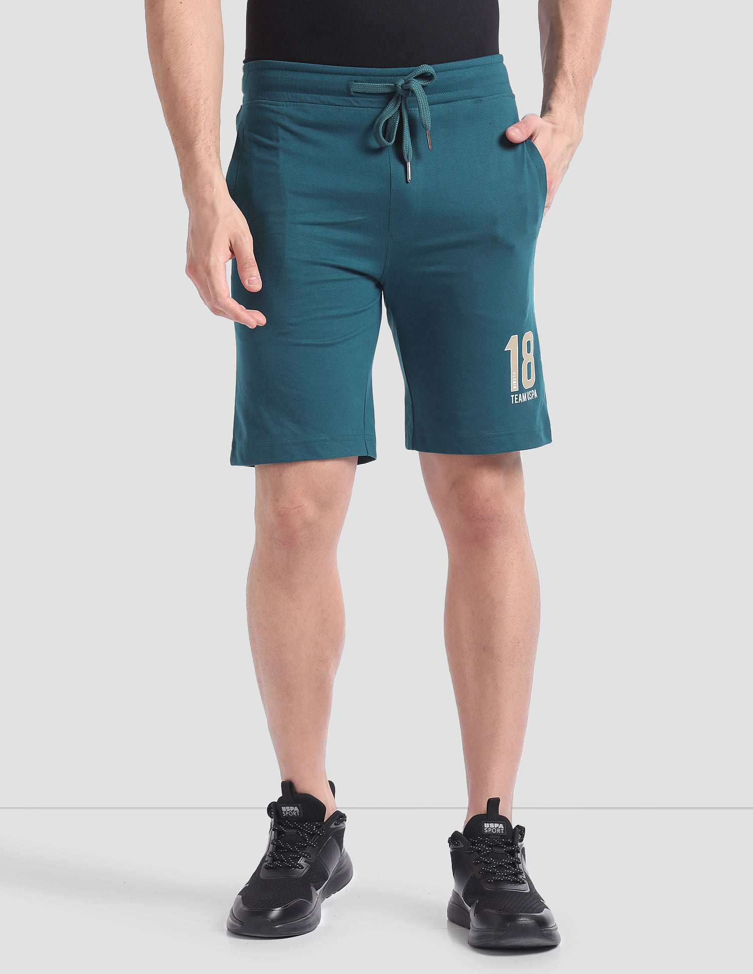 Dual Pocket Relaxed IYAQ Lounge Shorts - Pack Of 1 Teal - U.S. POLO ASSN. | Large