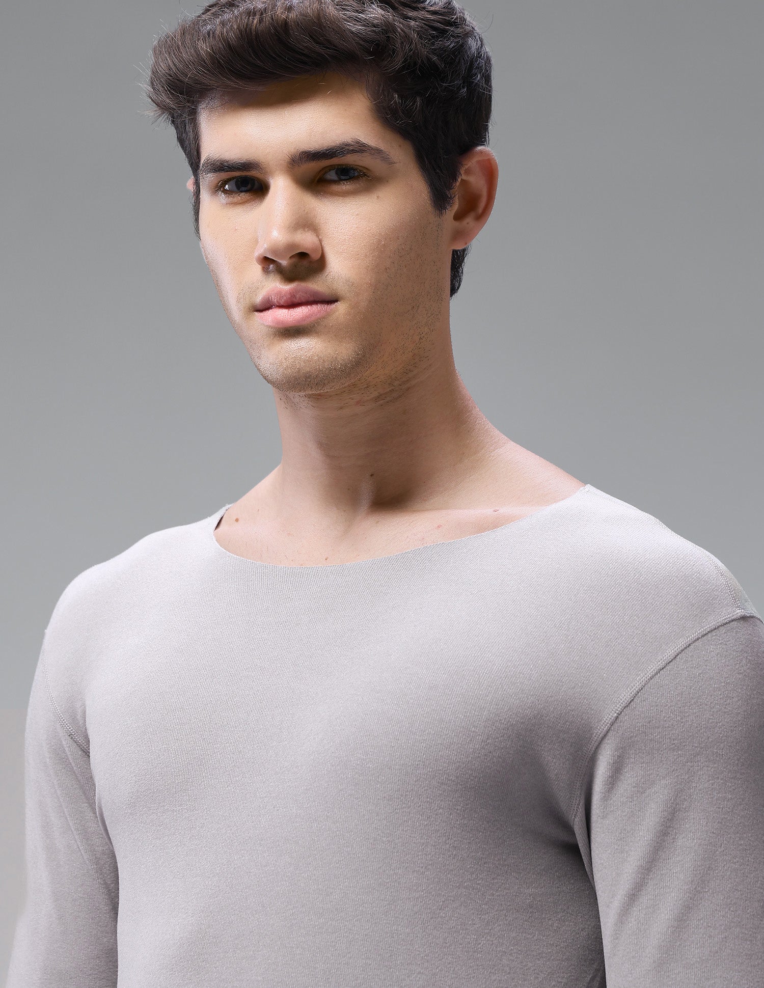 Comfort Fit Solid PH001 Thermal T-Shirt - Pack Of 1 Grey - U.S. Polo Assn. India | Large