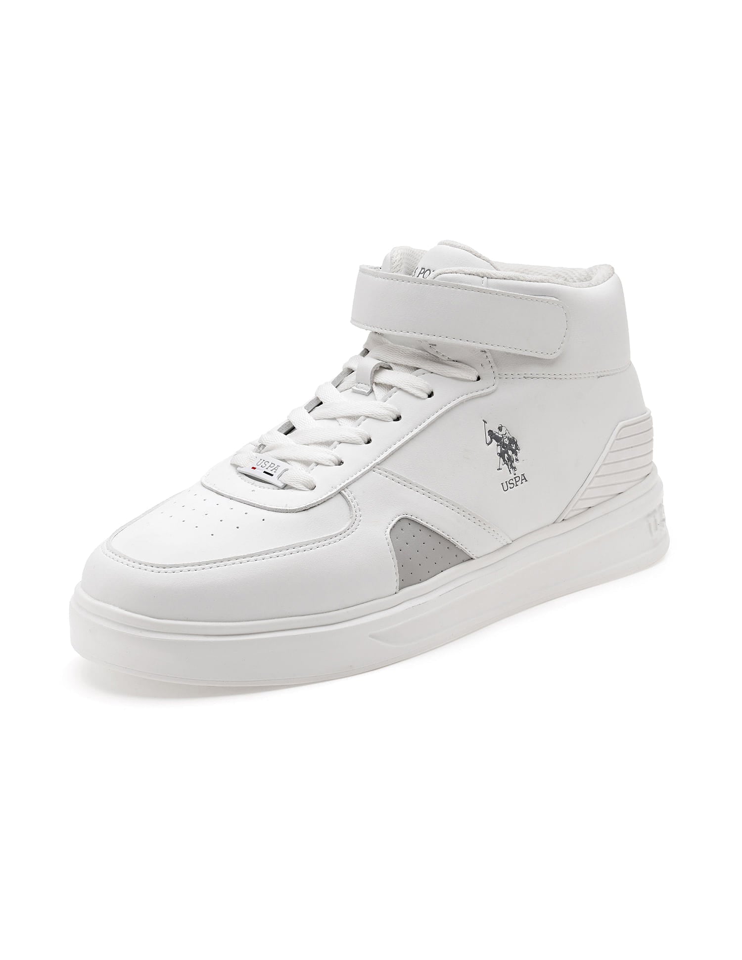 Men Velino Solid Sneakers White - U.S. Polo Assn. India | Large