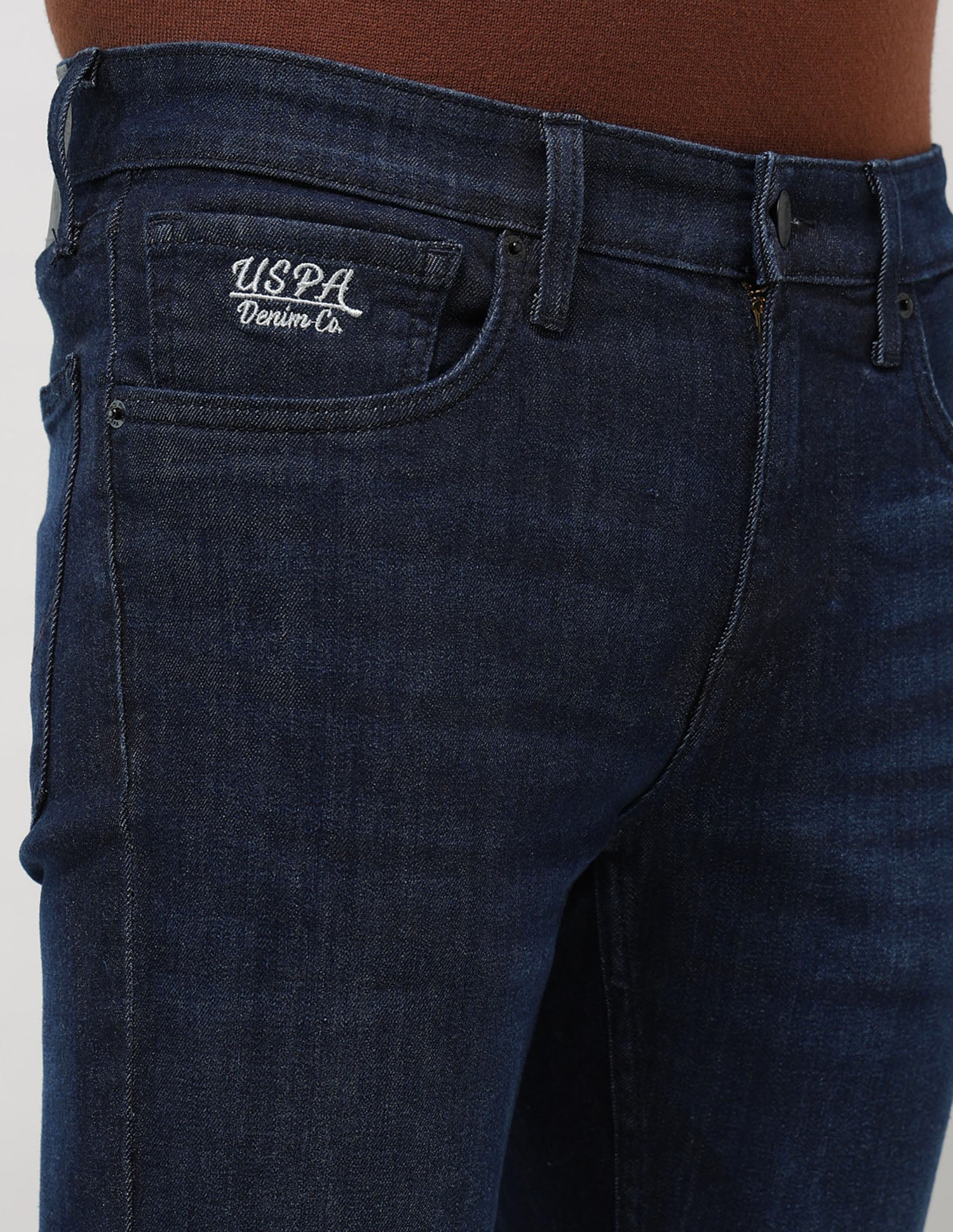 Regallo Skinny Fit Blue Jeans Dark Blue - U.S. Polo Assn. India | Large