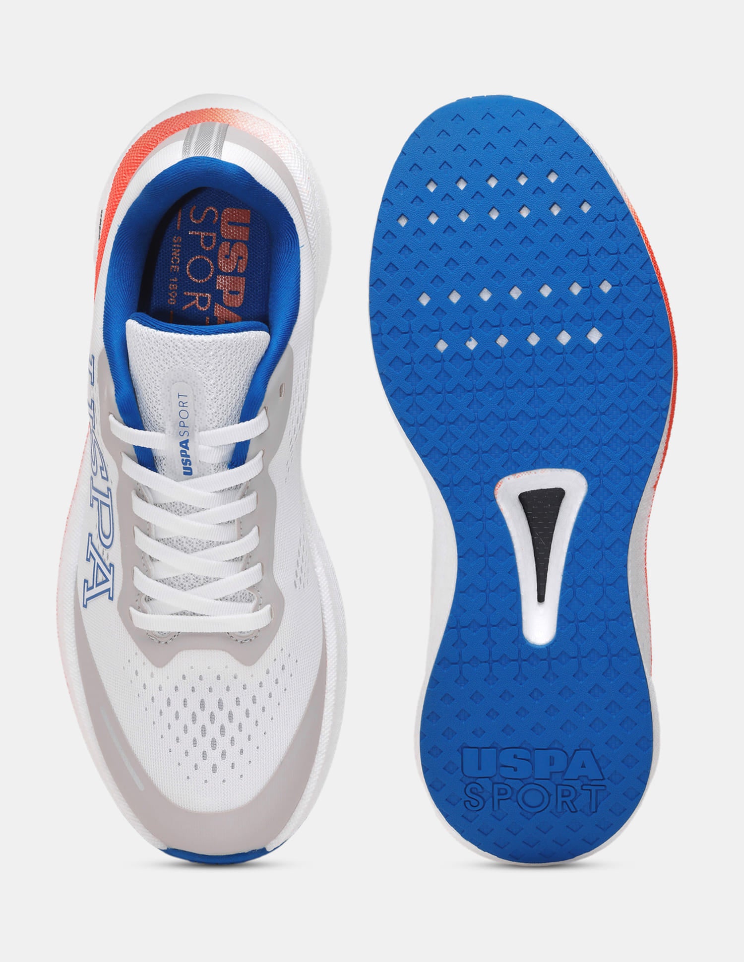 Men Rainer USPA Sport Runpro Running Shoes White - U.S. Polo Assn. India | Large