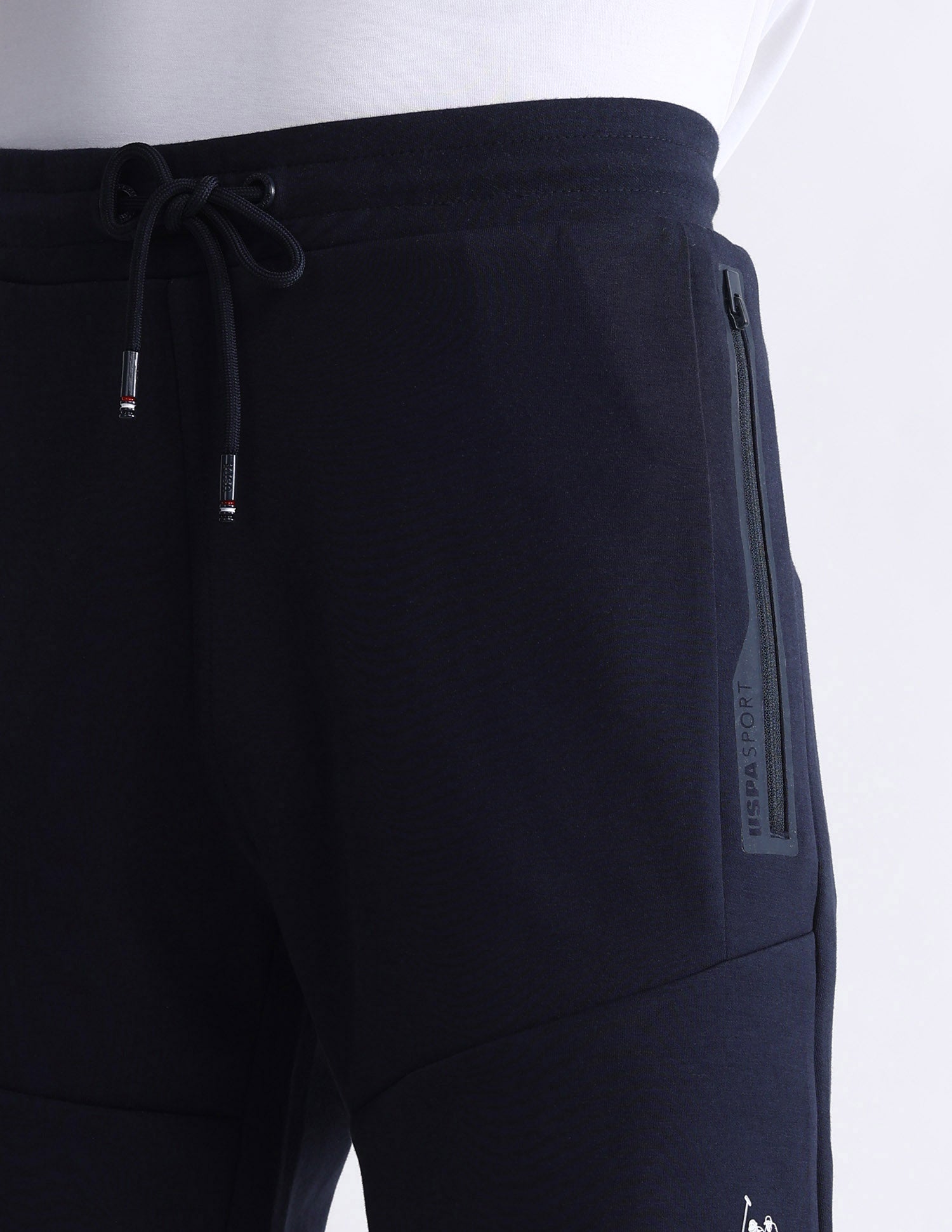 Solid Slim Fit Active Shorts Navy - U.S. Polo Assn. India | Large
