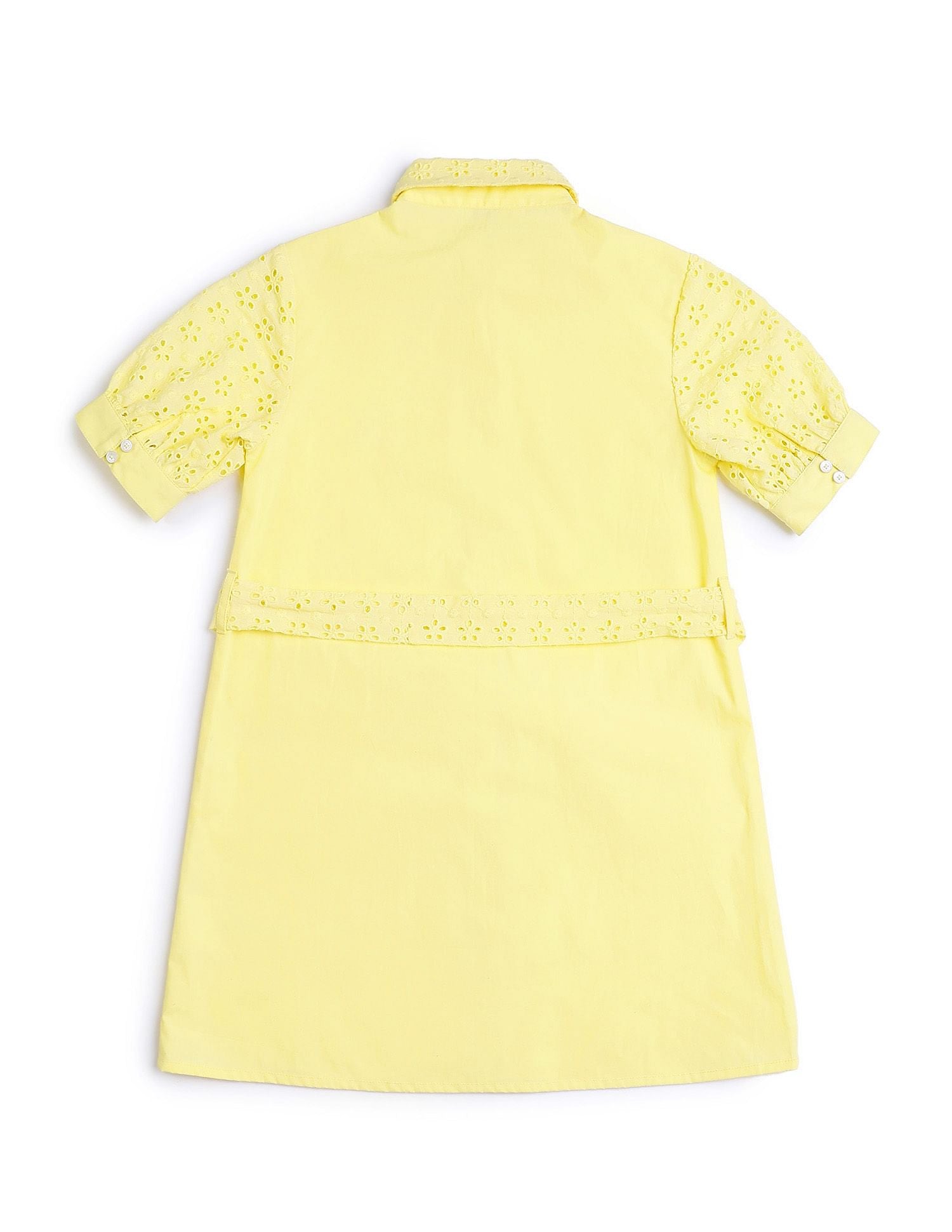 Girls Schiffli Shirt Dress Yellow - U.S. POLO ASSN. | Large