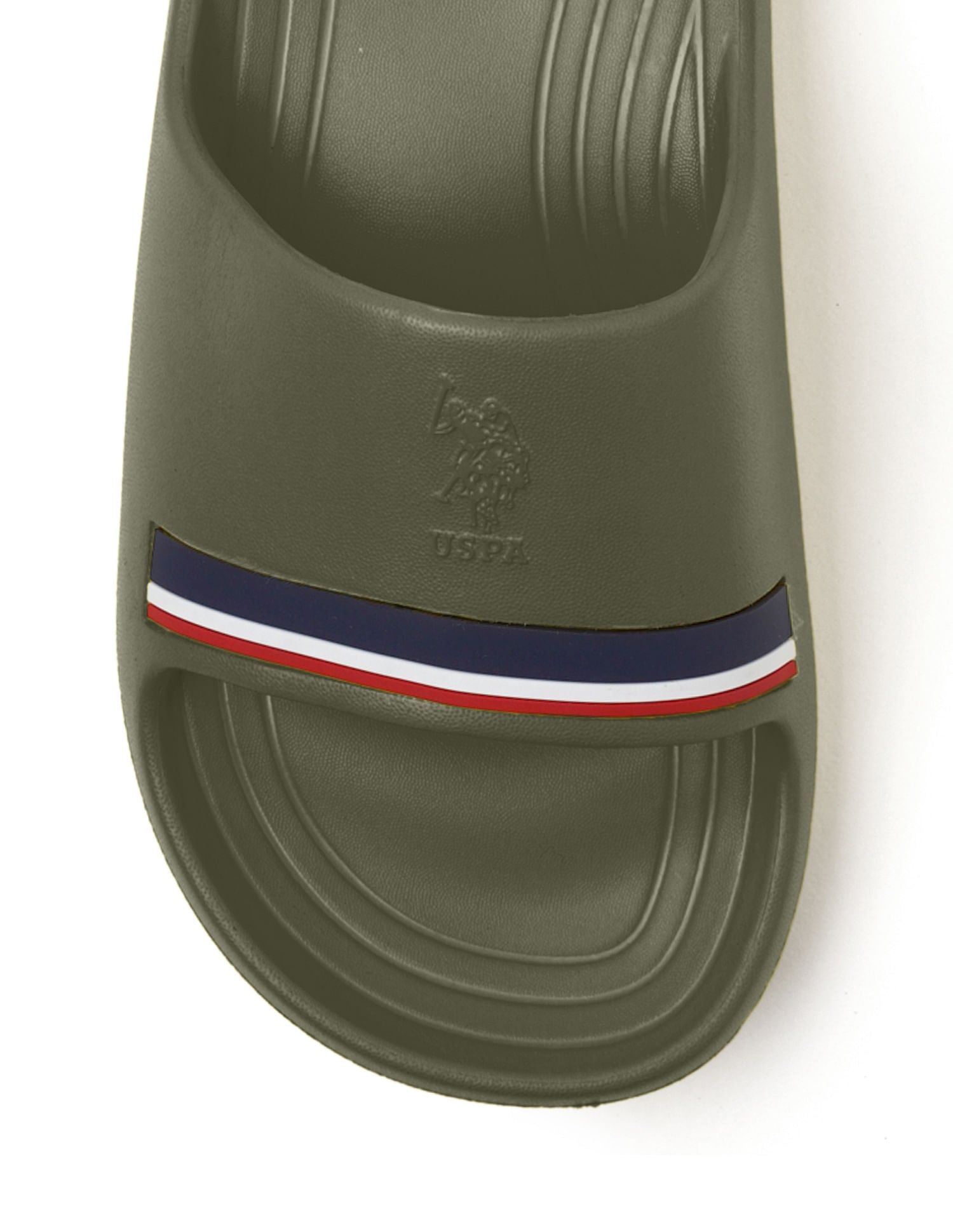 Men Easton 2.0 Dk. Green Foam Walk Sliders Dark Green - U.S. POLO ASSN. | Large