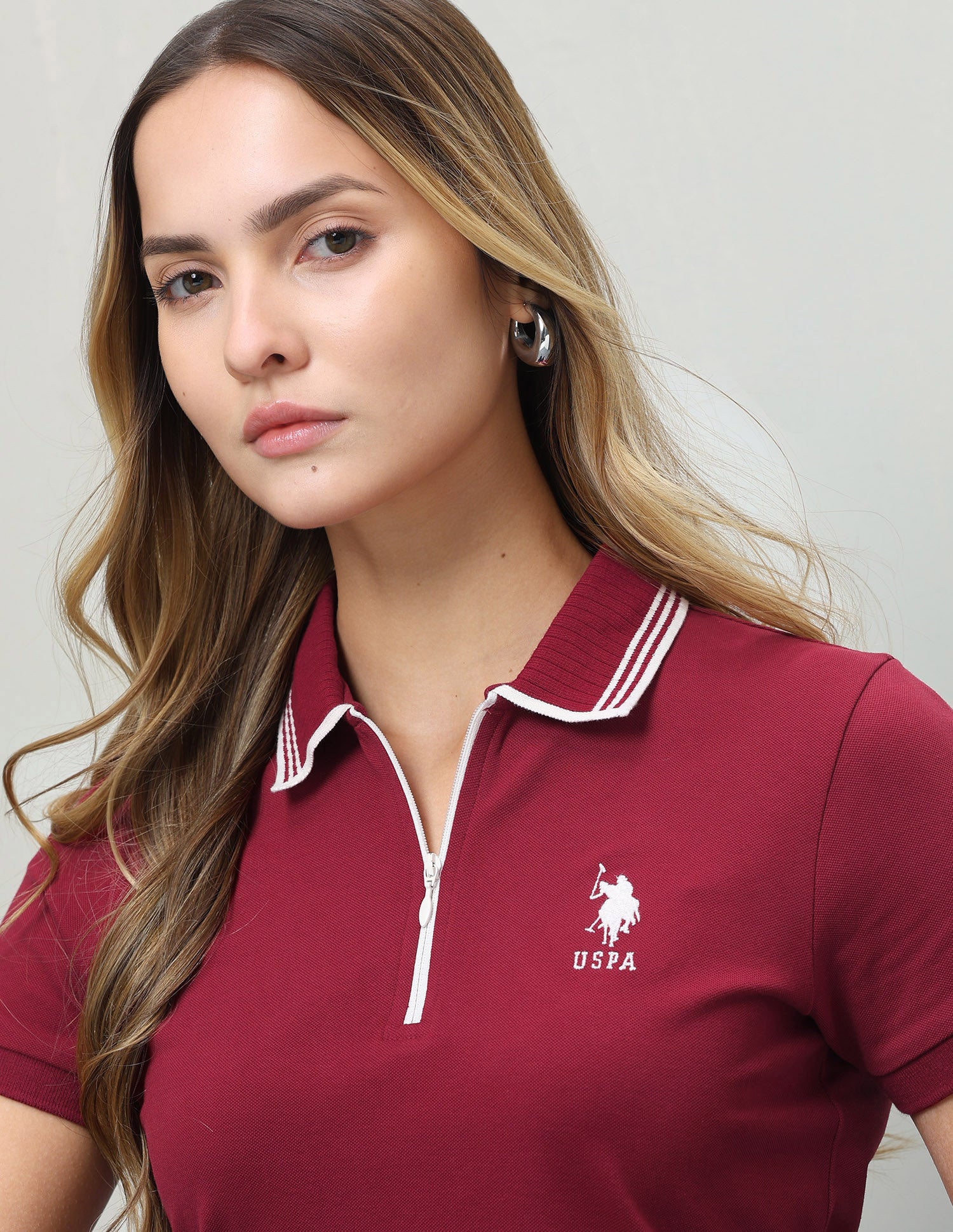 Solid Regular Fit Polo Shirt Maroon - U.S. Polo Assn. India | Large