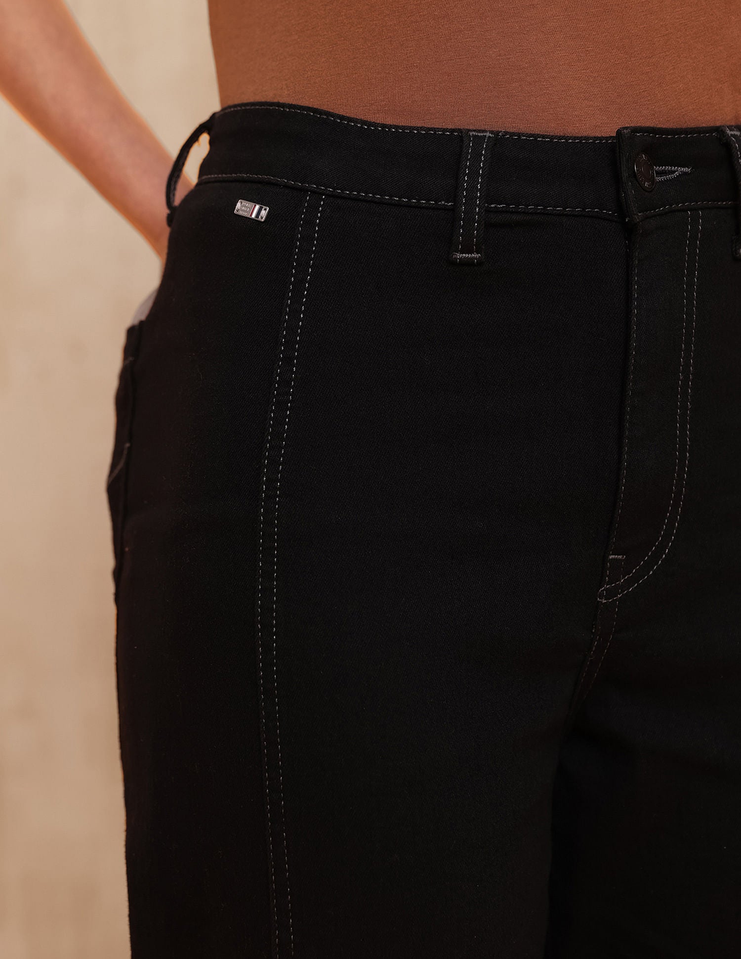 High Rise Straight Fit Jeans Rinse Black - U.S. POLO ASSN. | Large