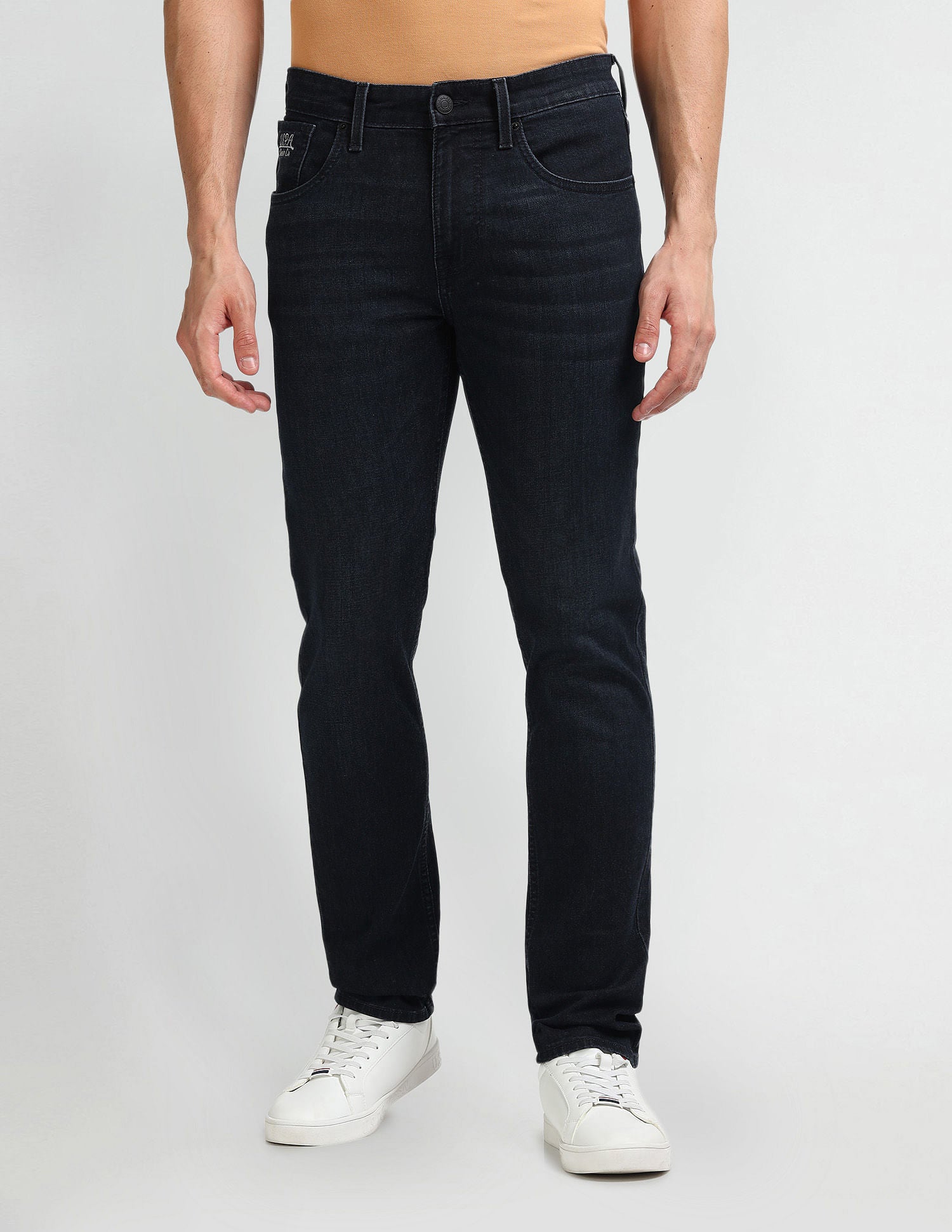 Brandon Slim Tapered Fit Blue Jeans Blue - U.S. Polo Assn. India | Large