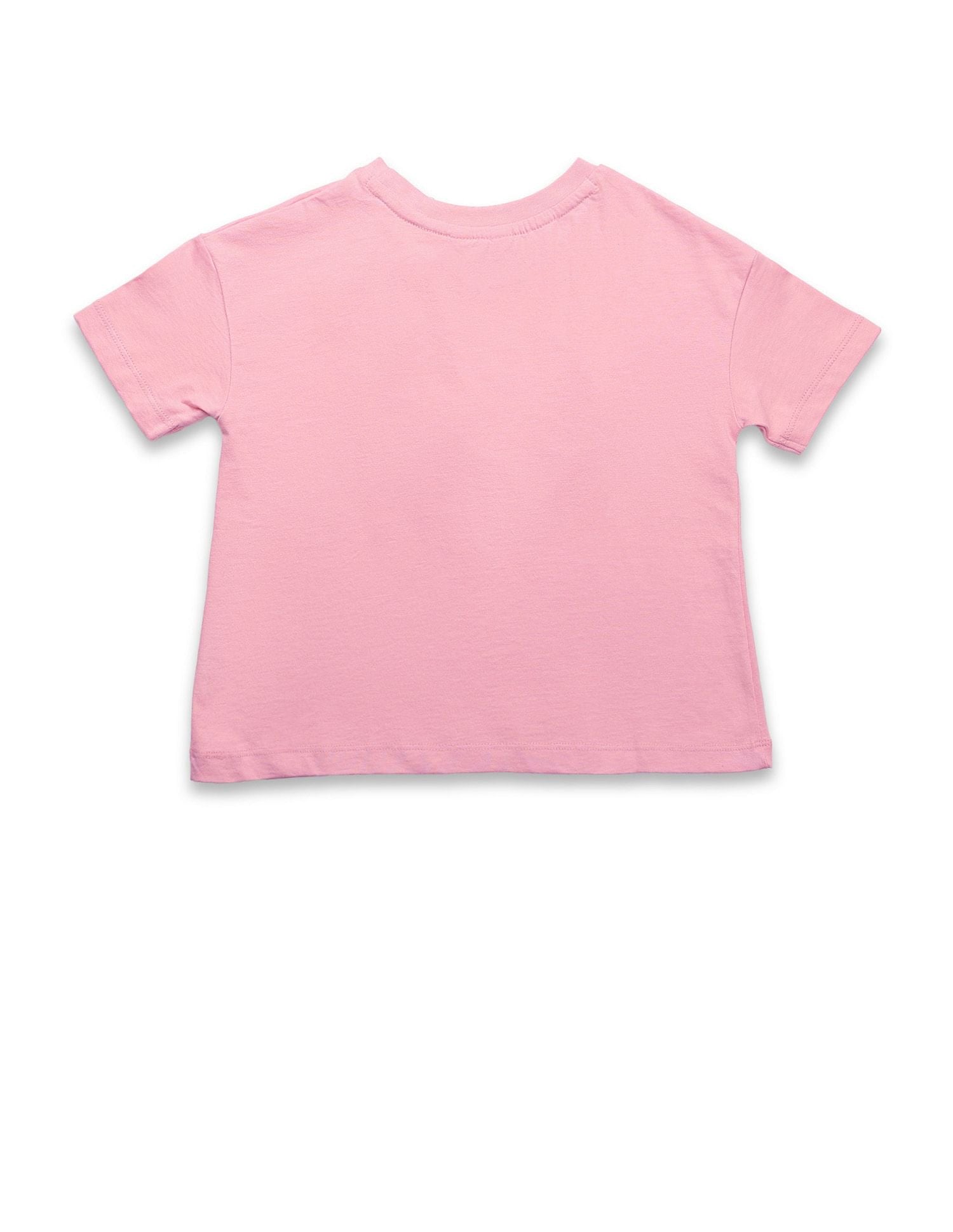 Girls Puff Print Regular Fit T-Shirt Light Pink - U.S. POLO ASSN. | Large