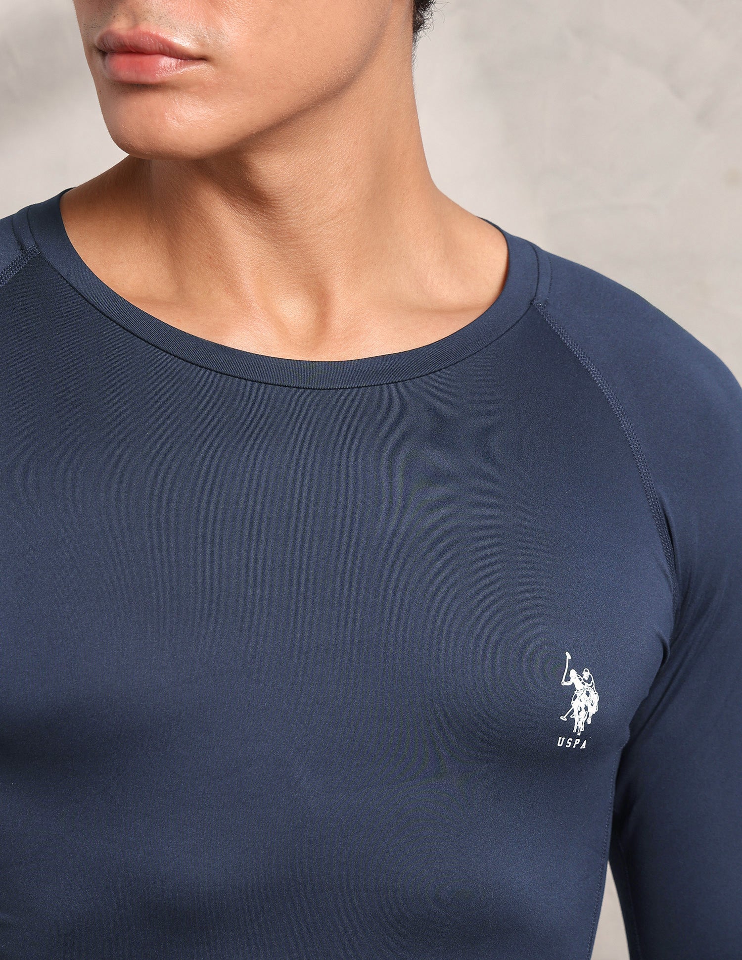 Essential Sports RV003 Compression T-Shirt Navy - U.S. Polo Assn. India | Large